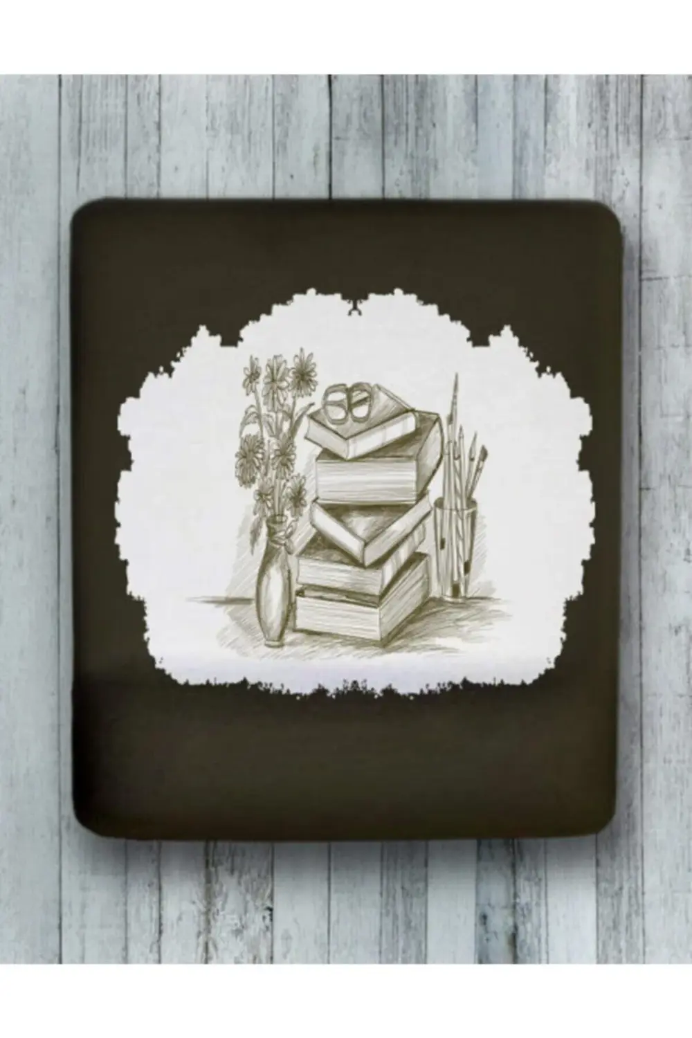 Kitaplar Bilek Destekli Mouse Pad