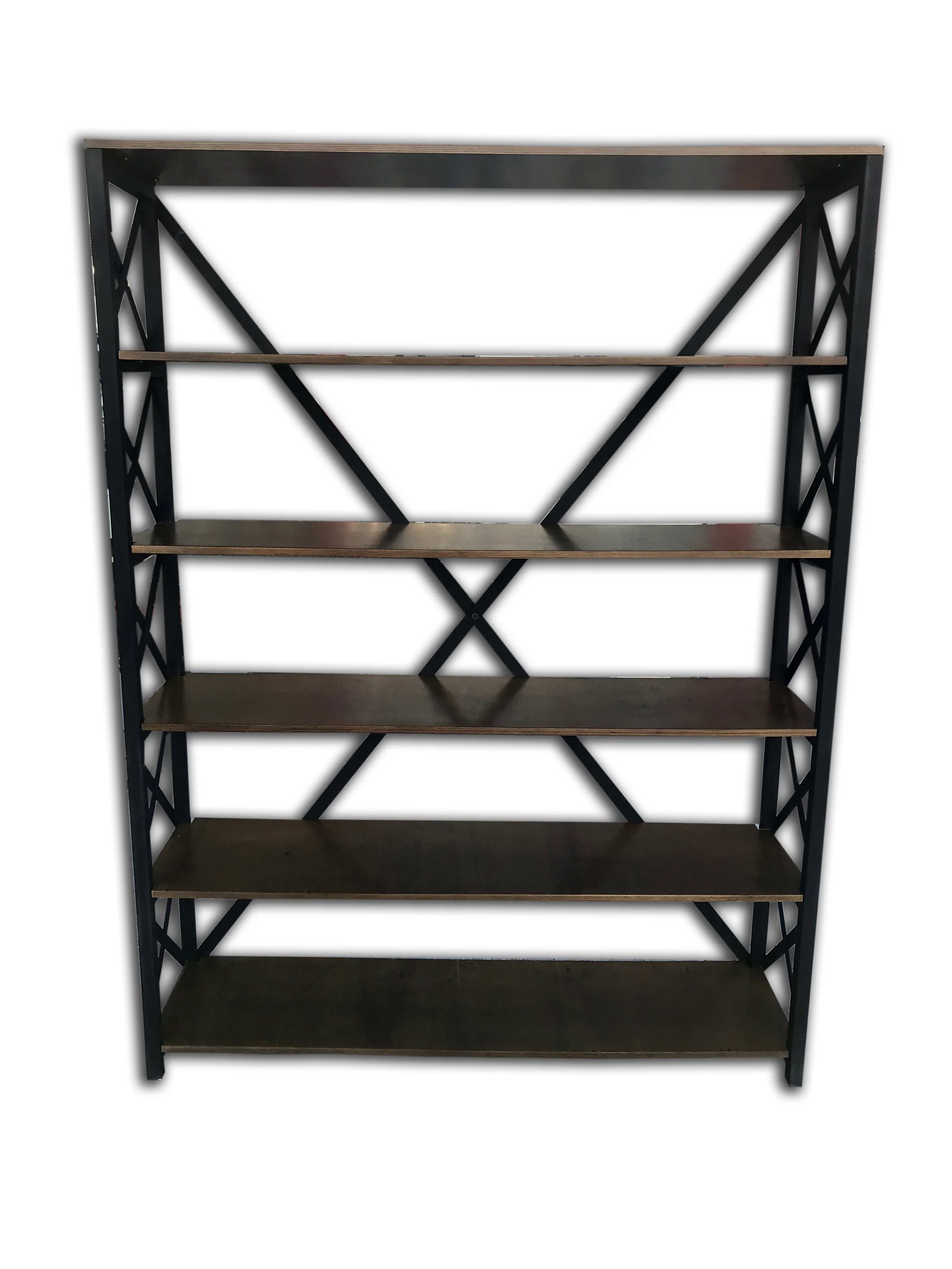 Kitaplık 13725 Metal ÇAPRAZ Model MDF demonte Raf Parlak SİYAH Demonte El Yapım Fiyatı, Yorumları ve Özellikleri