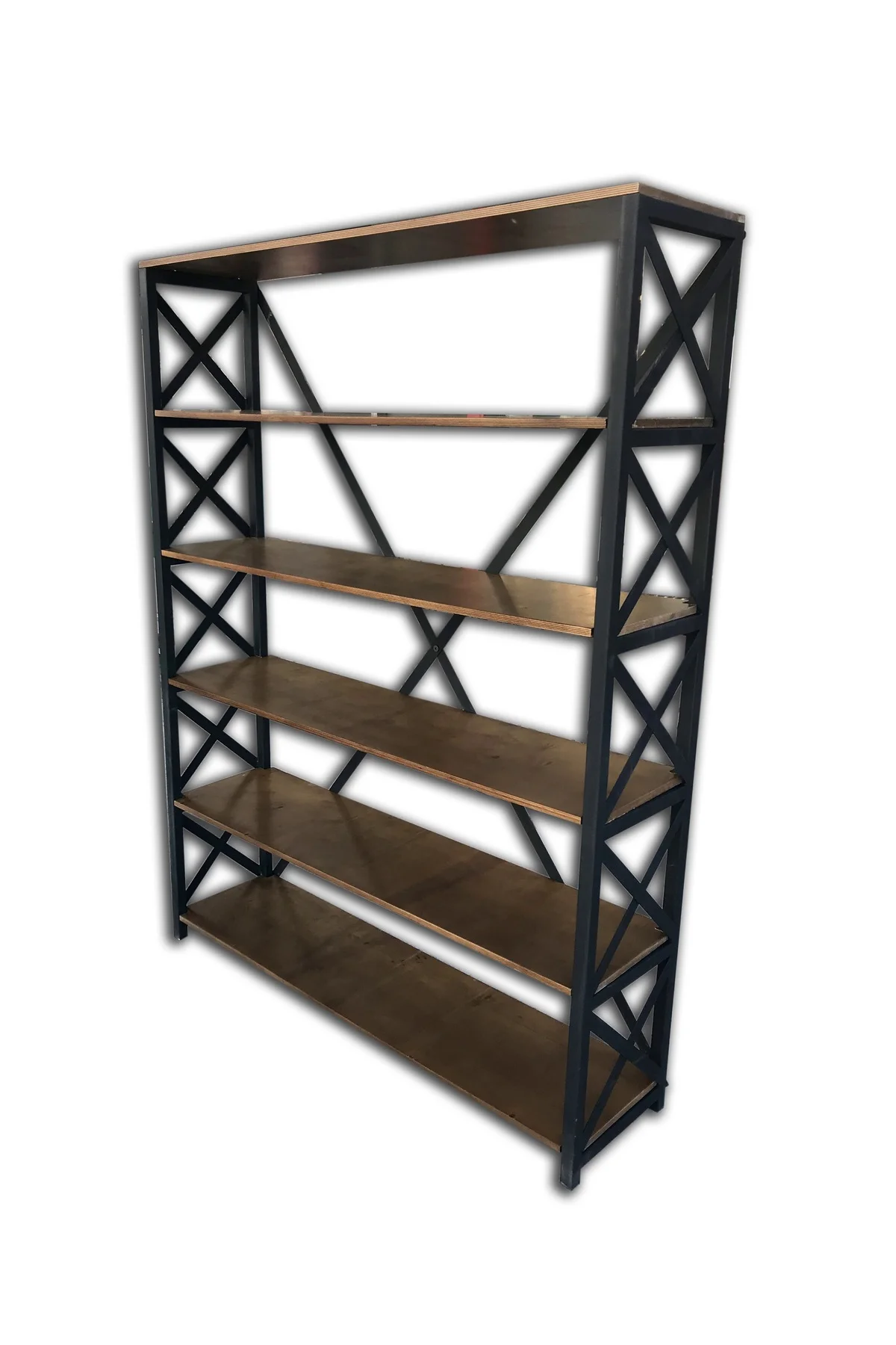 Kitaplık 13725 Metal ÇAPRAZ Model MDF demonte Raf Parlak SİYAH Demonte El Yapım Kitaplık 13725 Metal ÇAPRAZ Model MDF demonte Raf Parlak SİYAH Demonte El Yapım - Görsel 2