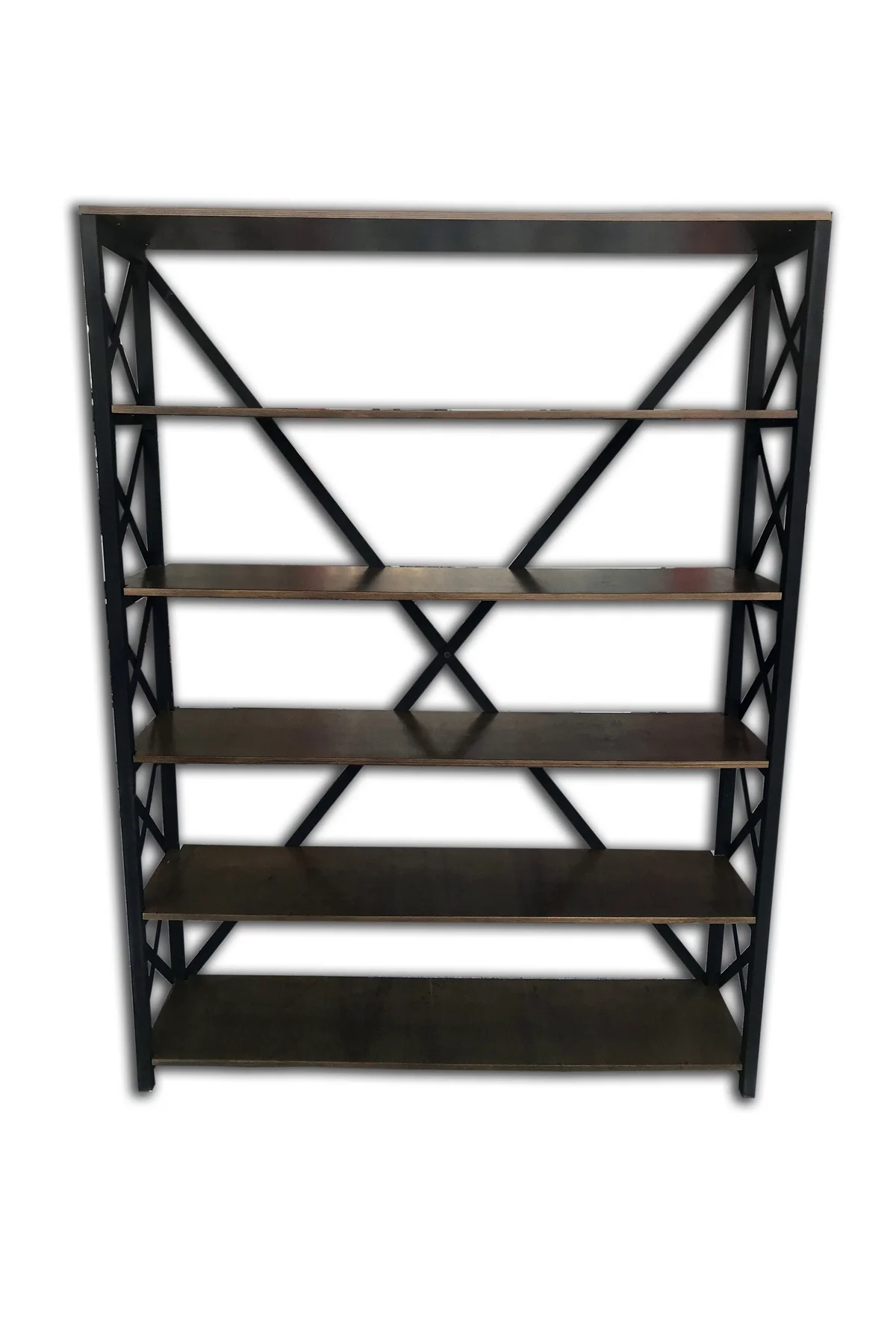 Kitaplık 13725 Metal ÇAPRAZ Model MDF demonte Raf Parlak SİYAH Demonte El Yapım Kitaplık 13725 Metal ÇAPRAZ Model MDF demonte Raf Parlak SİYAH Demonte El Yapım