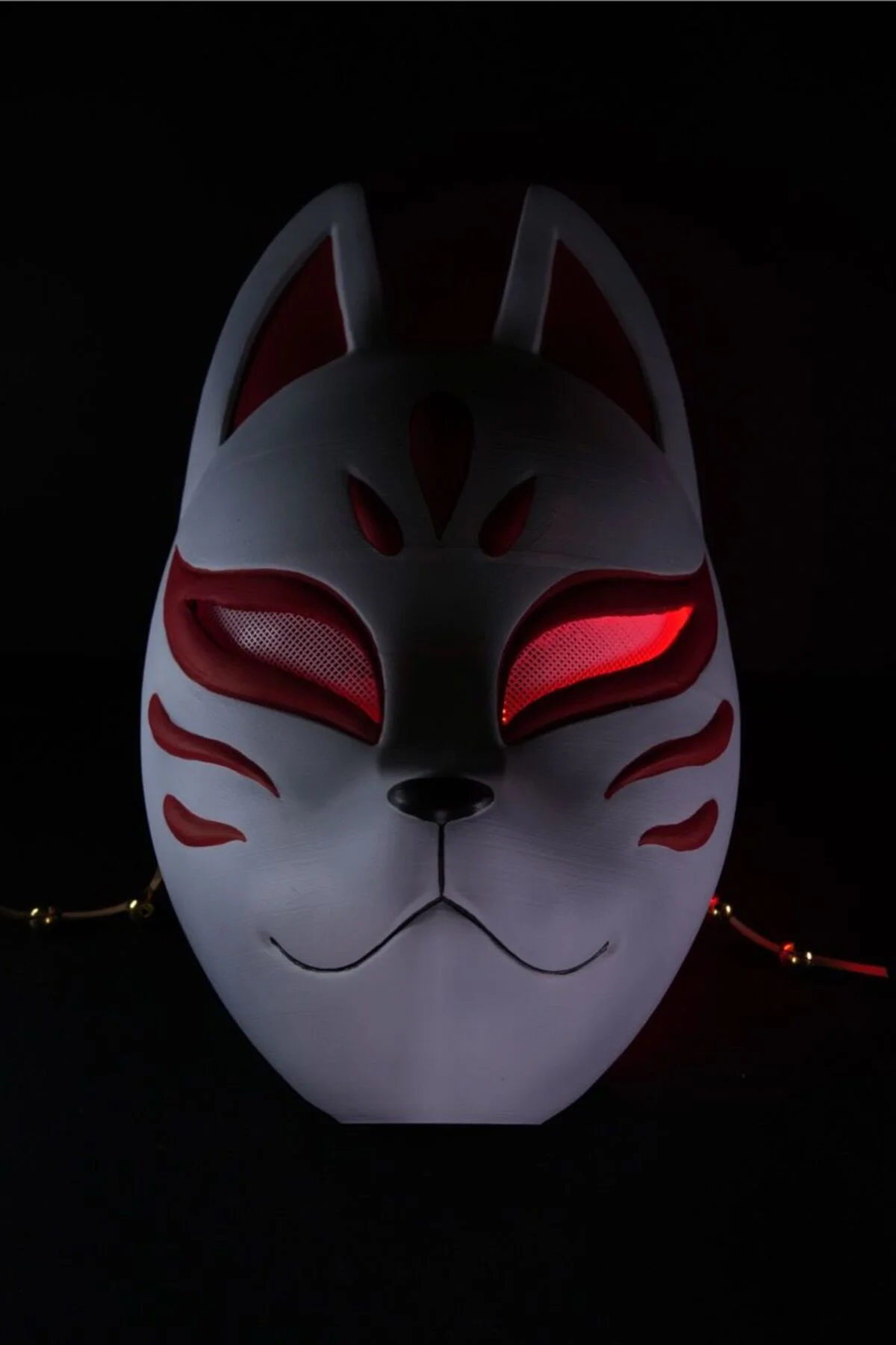 Kitsune Maske Boyalı Giyilebilir