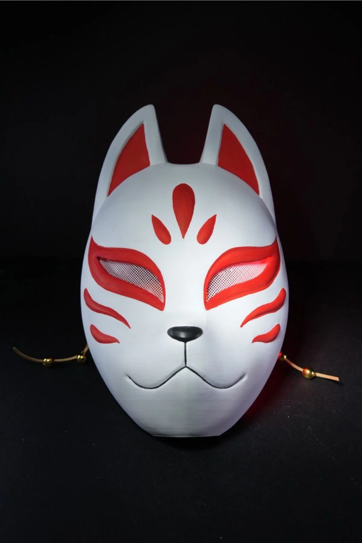 Kitsune Maske Boyalı Giyilebilir