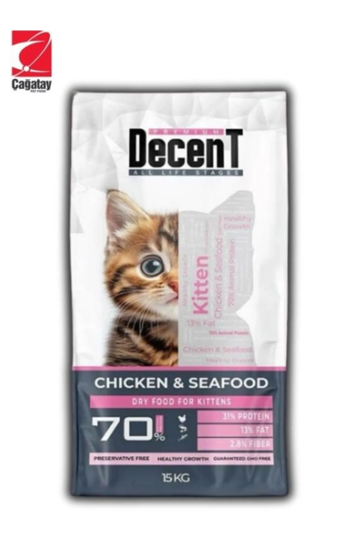 Kitten Tavuklu ve Balıklı Yavru Kedi Maması 15 Kg - Sağlıklı ve D