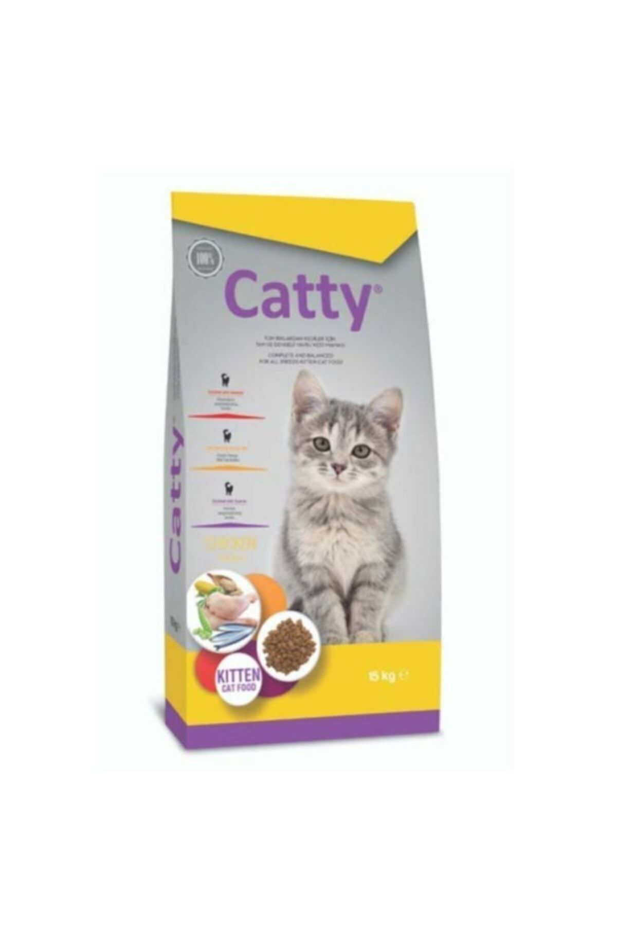 Catty Kitten Tavuklu Yavru Kedi Maması 15 Kg
