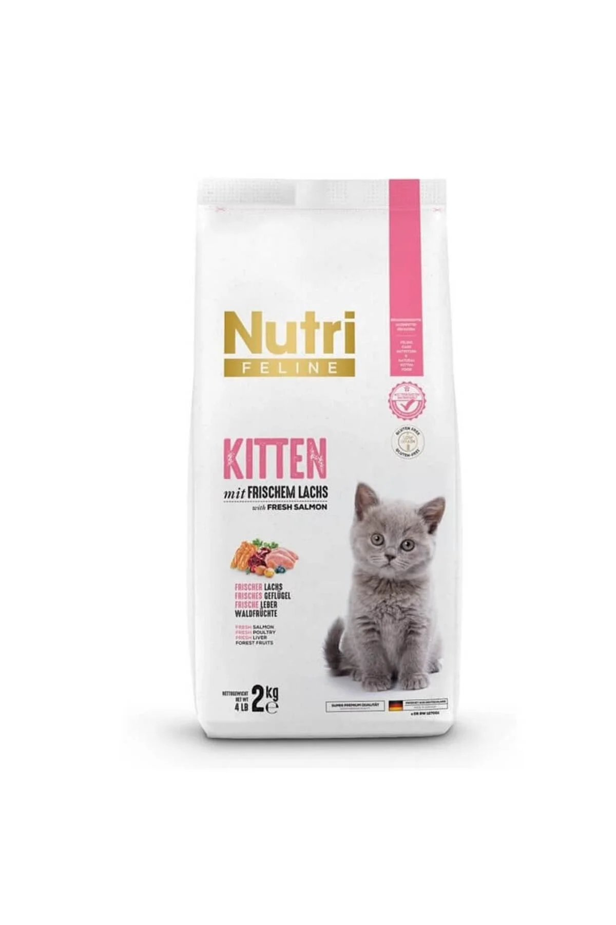 Kitten - Yavru Düşük Tahıllı, Glutensiz, Taze Etli Kuru Kedi Mama