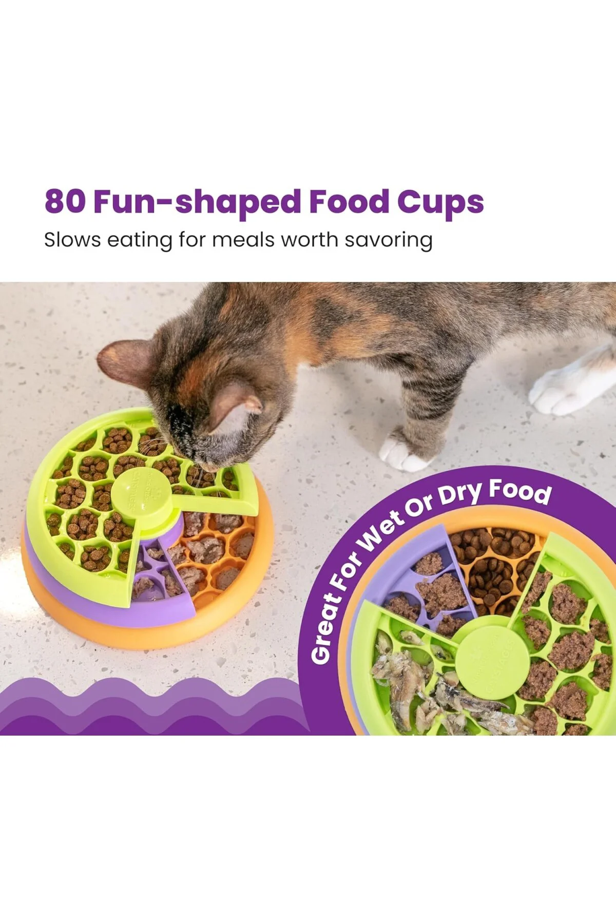Kitty Lickin' Layers Çok Katmanlı Kedi Eğlenceli Besleyici Kedi T