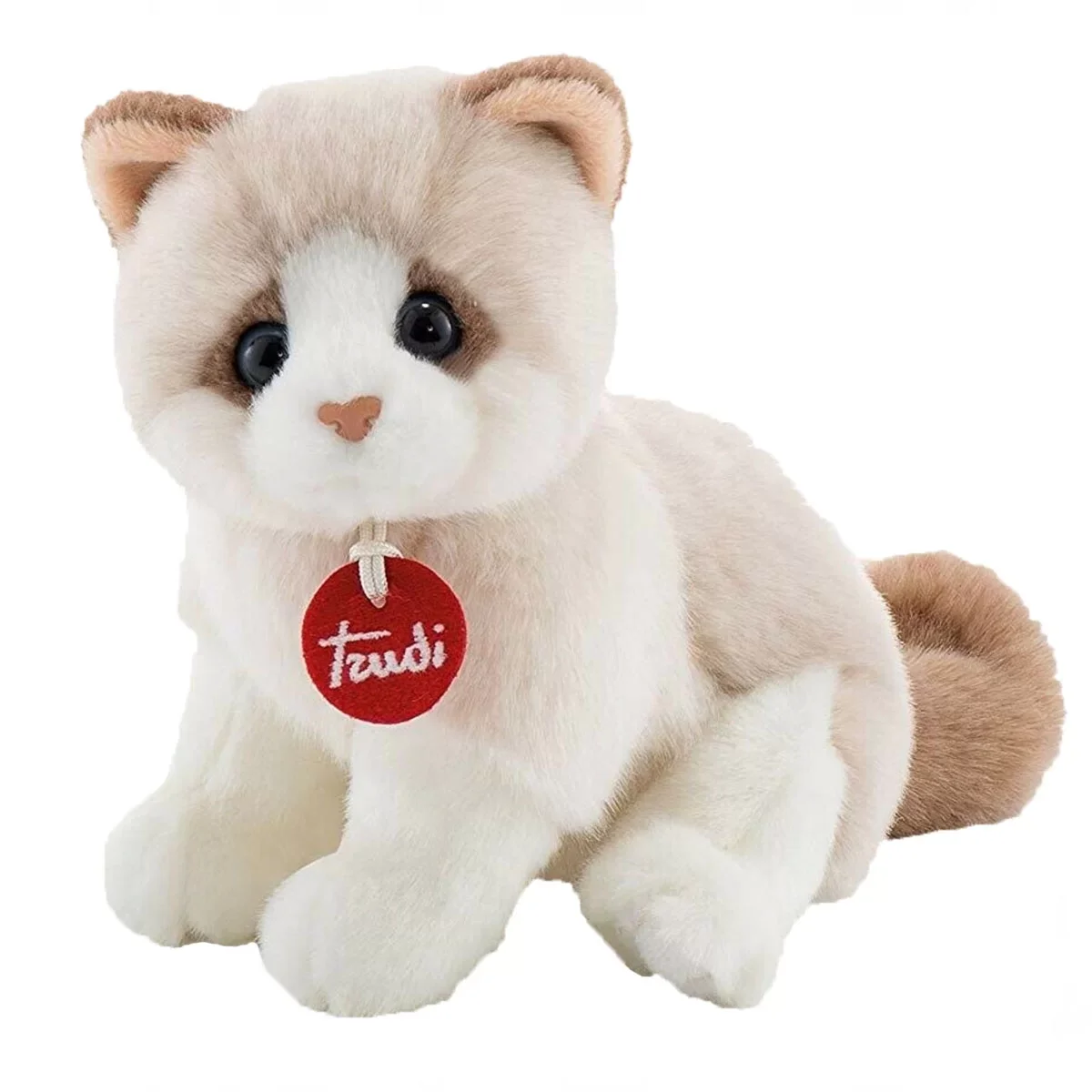 Kitty Peluş Beyaz Bej Kedi 20 cm - TUD20872