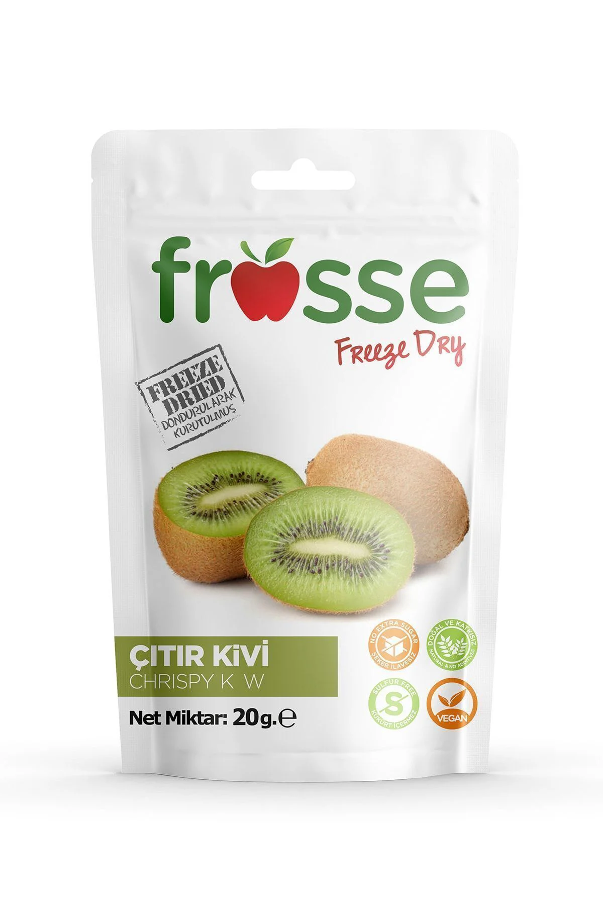 Kivi Kıtırı - Freeze Dried - Üretici Firmadan Dondurularak Kurutu
