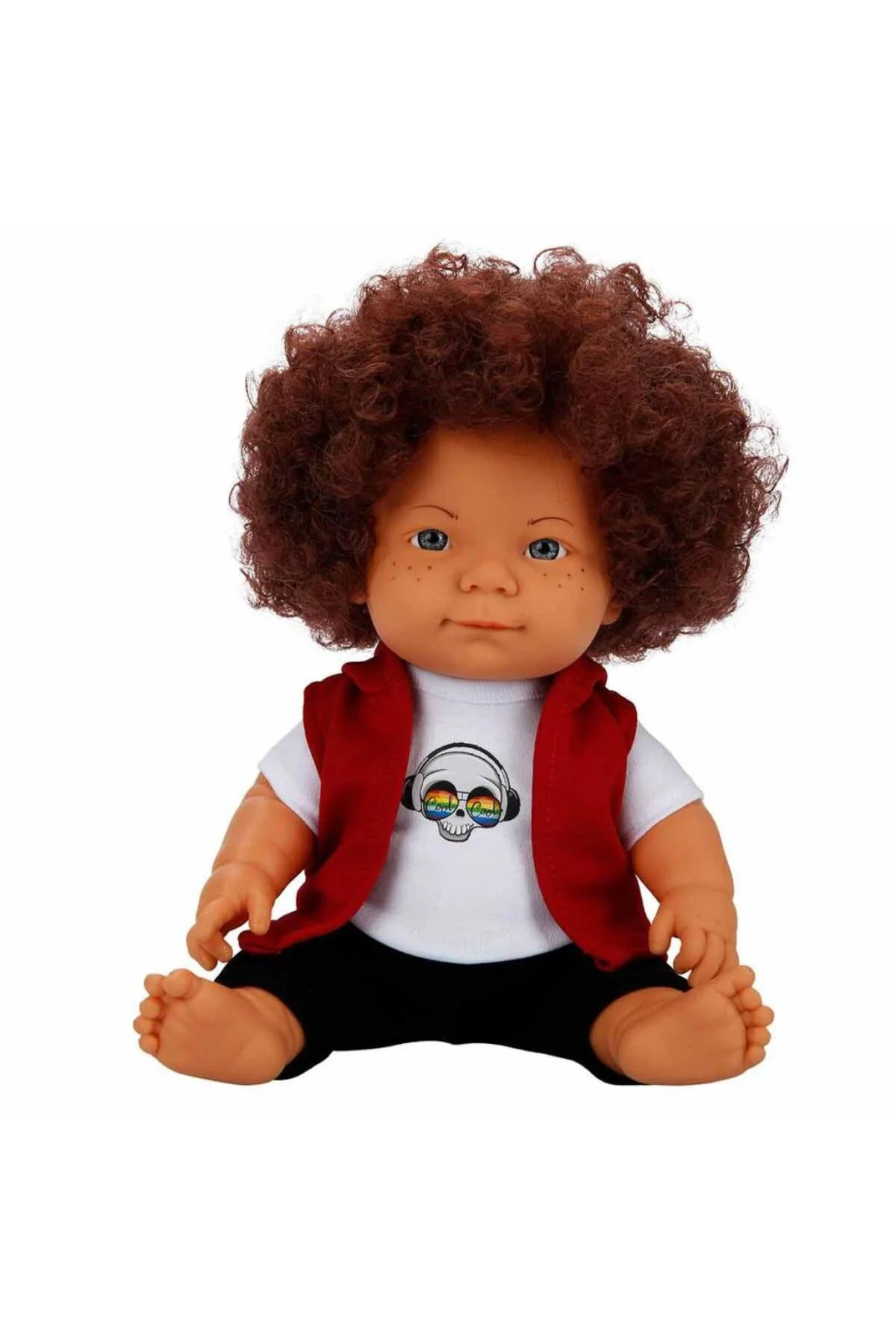 Kıvırcık Saçlı Curly Bebek 35 cm