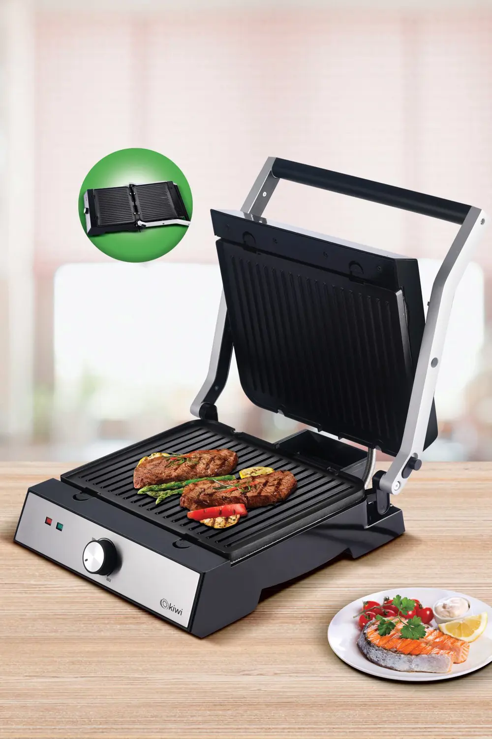 Kiwi Izgara ve Tost Makinesi KSM-2448