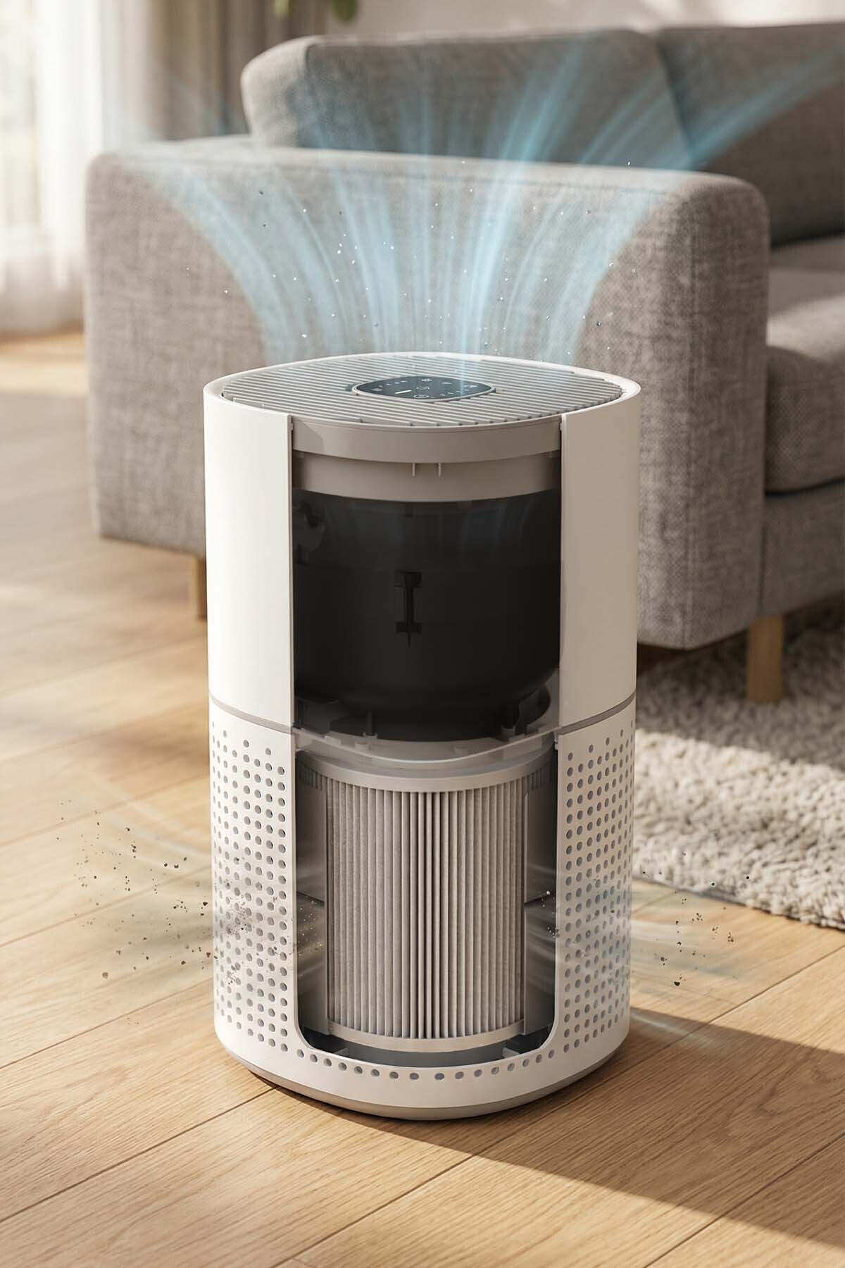 Kiwi Kap-6730H Hava Temizleyici ve Ekstra 2. Medikal H13 Hepa Fil