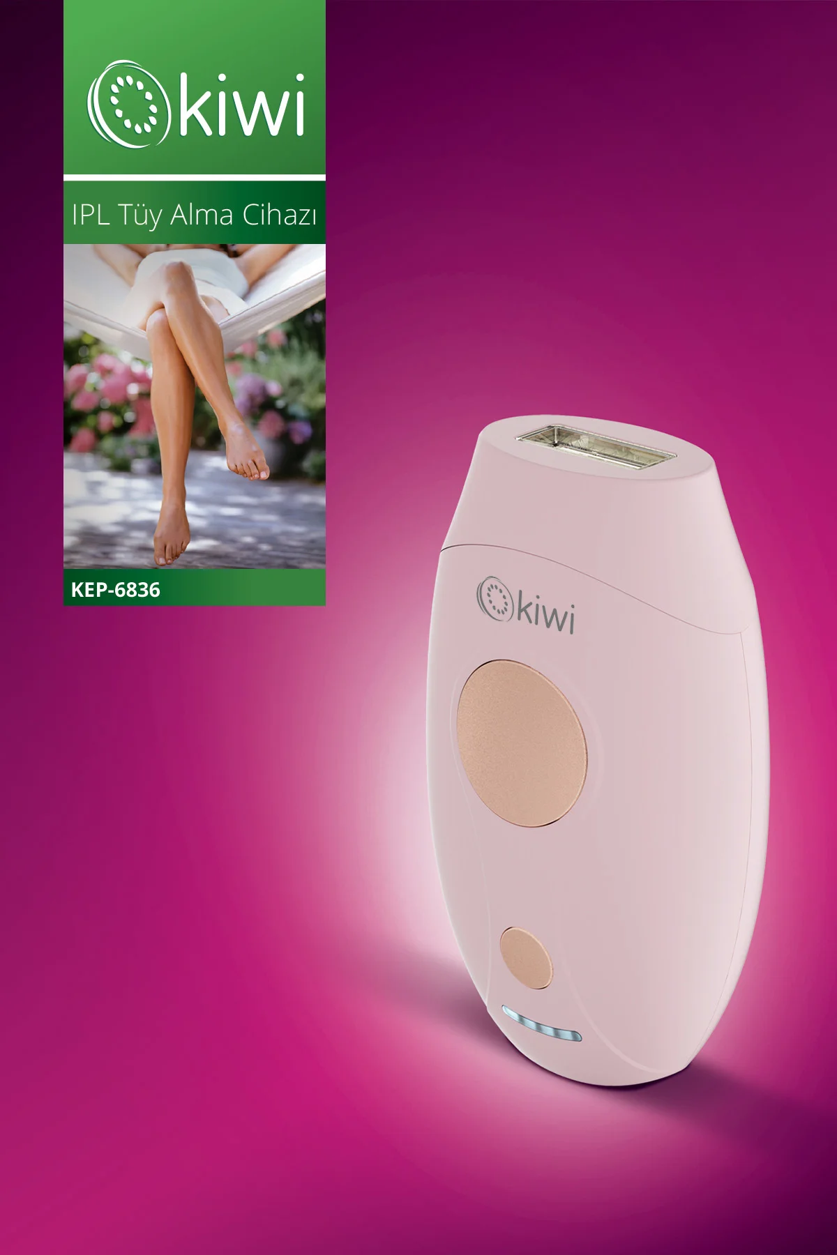 Kiwi Kep-6836 Pro Ipl / Lazer Epilasyon Cihazı 999.900 Atım Tüm V