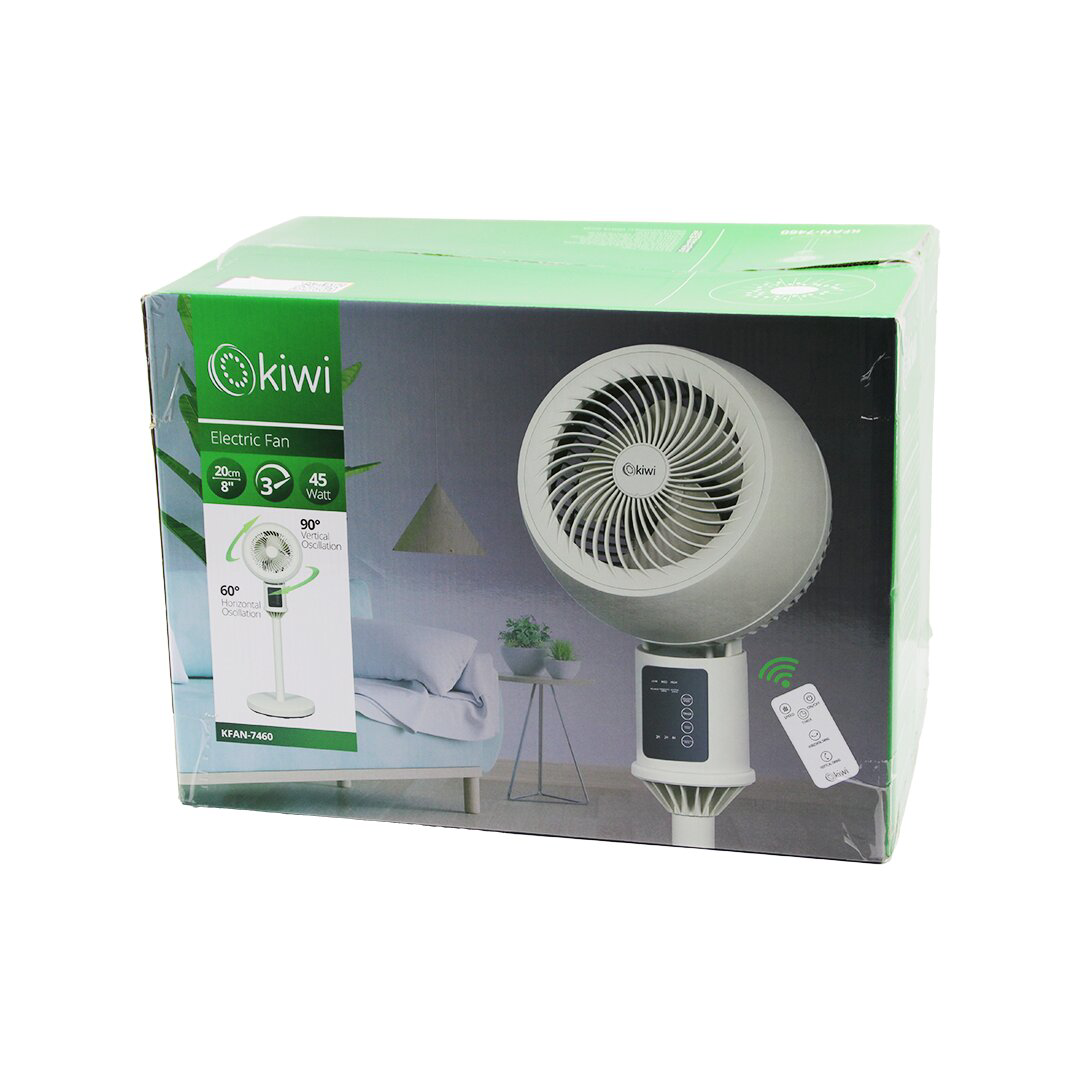 KİWİ KFAN-7460 8 İNÇ - 20CM SİRKÜLASYONLU VANTİLATÖR KUMANDALI - 