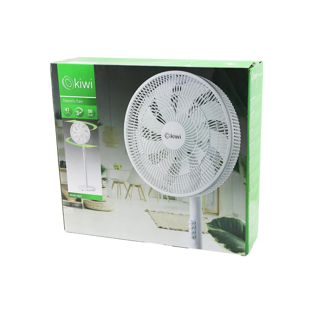 Kiwi Kfan-7627 41cm 50w Ev Tipi Ayaklı Vantilatör 3-kademe Hız 9-pls.kanat Sigortalı Sessiz Motor Yükseklik: 125cm Bx40 Fiyatı, Yorumları ve Özellikleri
