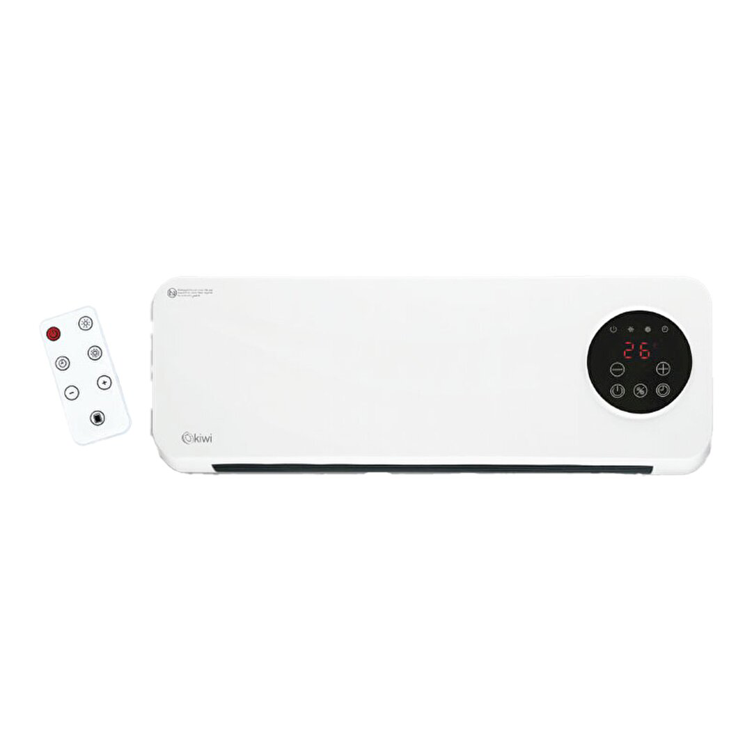 KİWİ KHT-8490 KLİMA TİPİ DUVAR TİPİ ISITICI FAN KUMANDALI - DİJİT