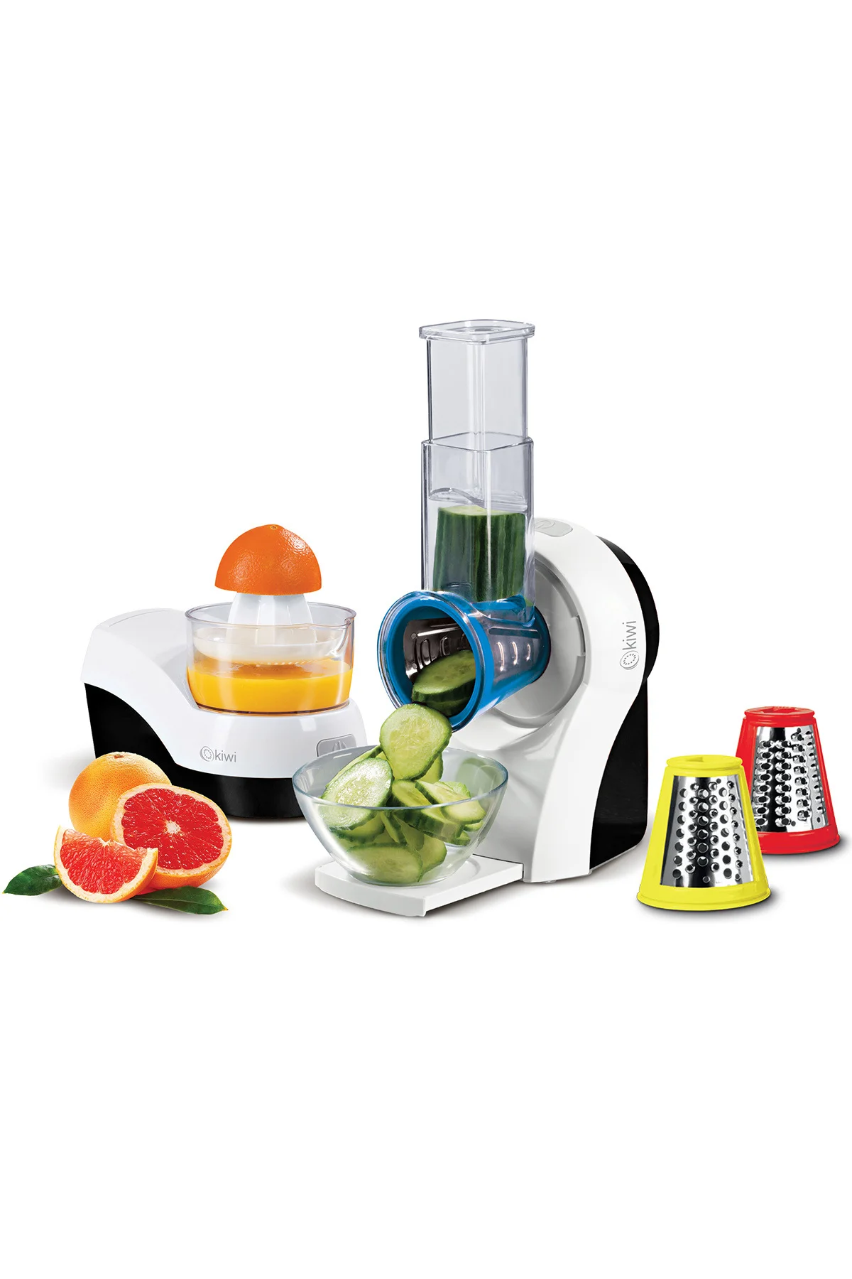 Kiwi KIM-4710 2'si 1 Arada Narenciye Sıkacağı ve Salata Yapma Mak