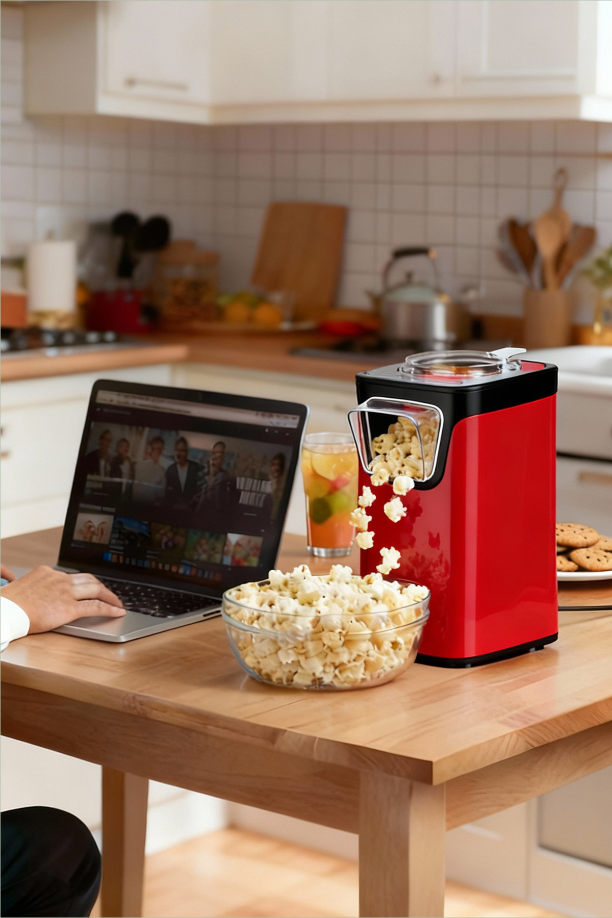 Kiwi KPM-7412 Patlamış Mısır Makinesi | Sıcak Hava Teknolojisi | 