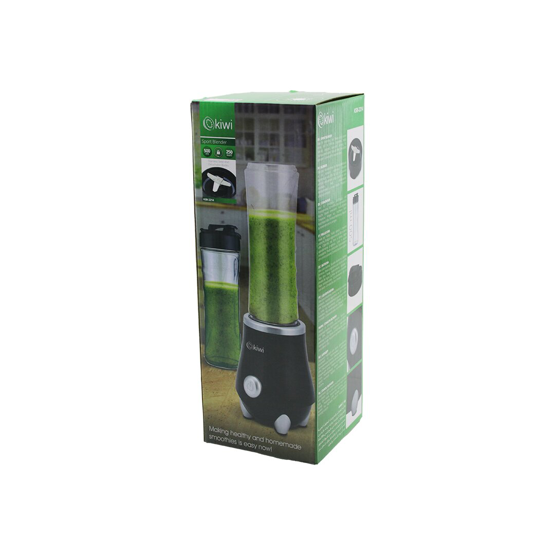 KİWİ KSB-2214 STANDLI BLENDER 250W 500MLPASLANMAZ ÇELİK BIÇAK 2İN
