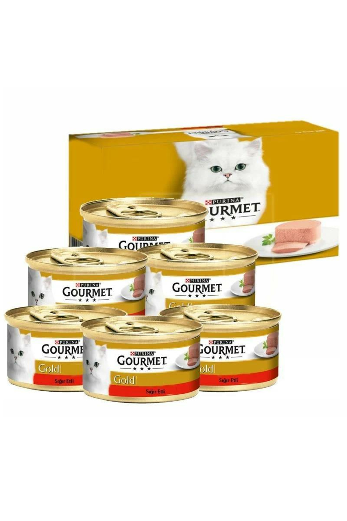 Kıyılmış Sığır Etli Yetişkin Kedi Konservesi 6 Al 5 Öde 85gr