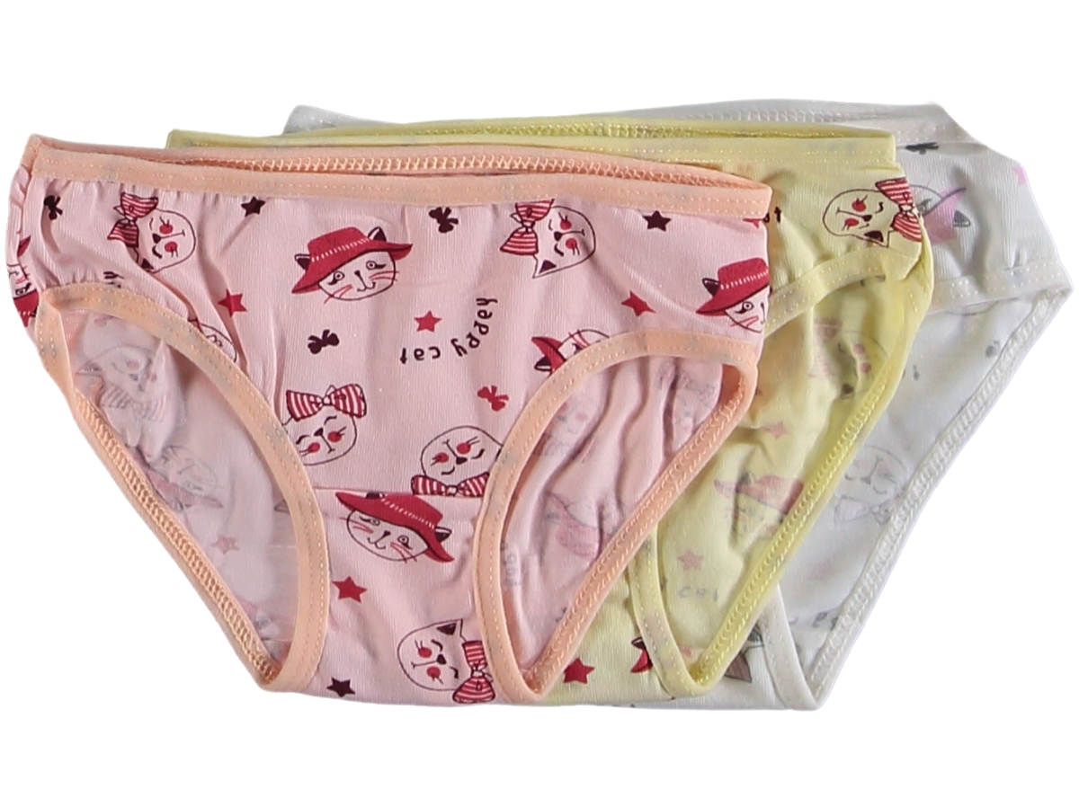 KIZ 2-13 YAŞ KARIŞIK DESENLİ SLİP KÜLOT