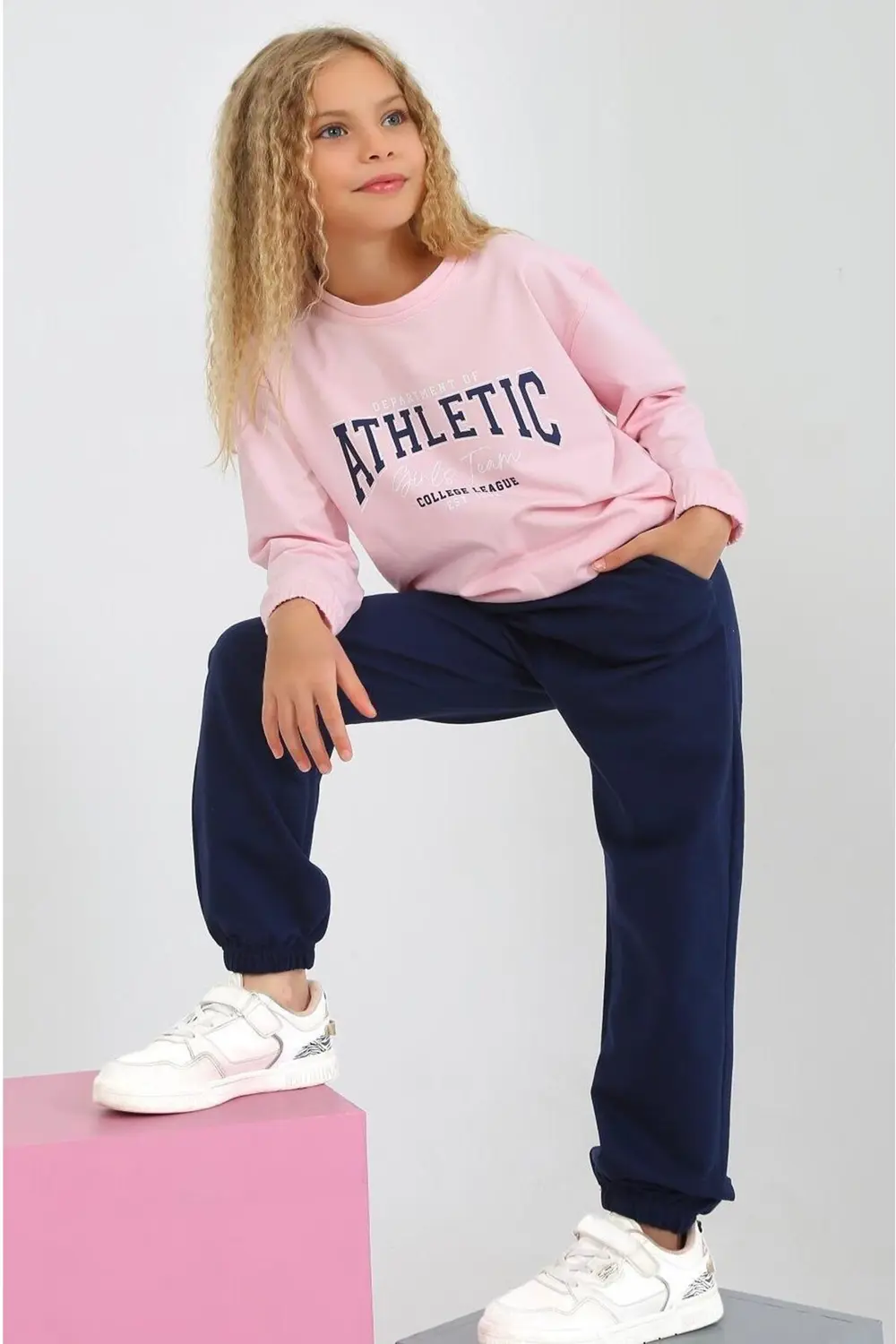 Kız  Baskılı 6-9 Yaş 2 İp Eşofman Takım