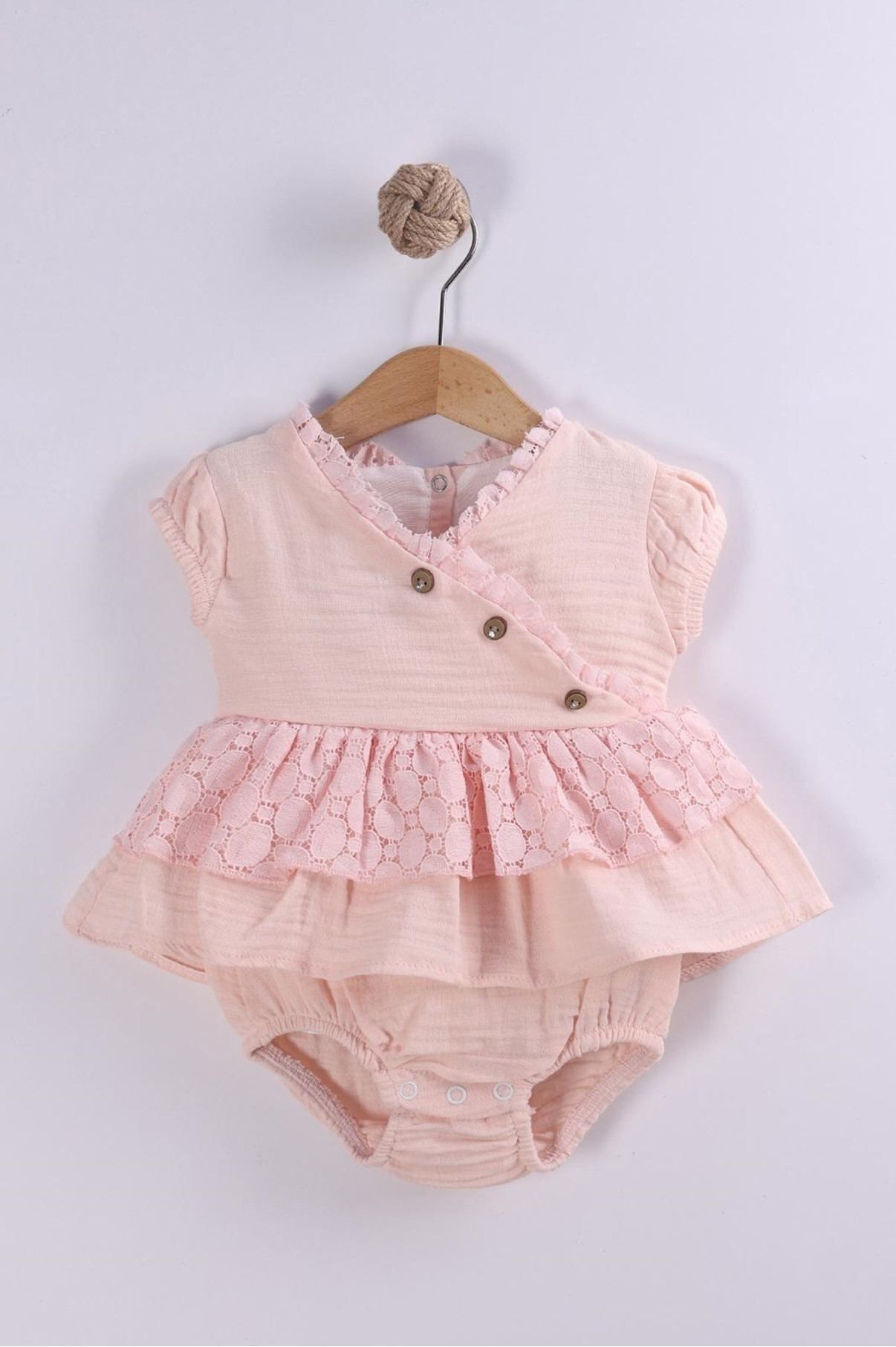 Diamondstar Kız Bebek Dandeli Bady Külotlü 6/18 Ay Elbise Tulum