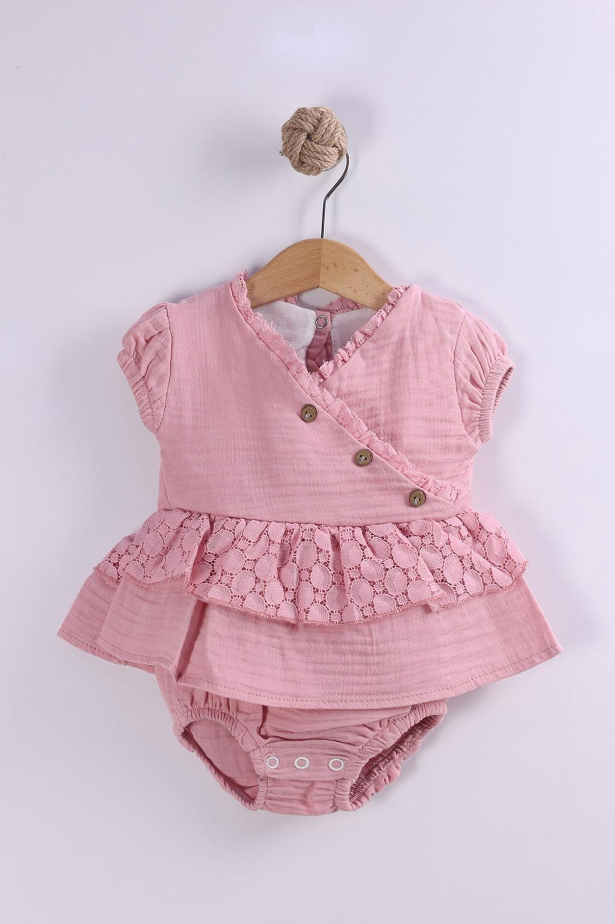 Diamondstar Kız Bebek Dandeli Bady Külotlü 6/18 Ay Elbise Tulum