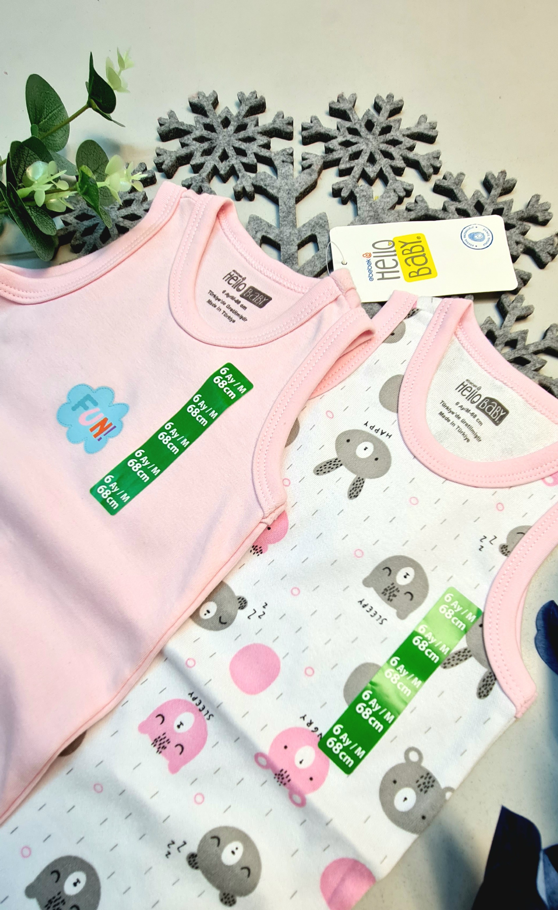 Kız Bebek Pembe Hello Baby Yazlık Kolsuz Çıtçtıtlı Body Tulum 2 Kız Bebek Pembe Hello Baby Yazlık Kolsuz Çıtçtıtlı Body Tulum 2