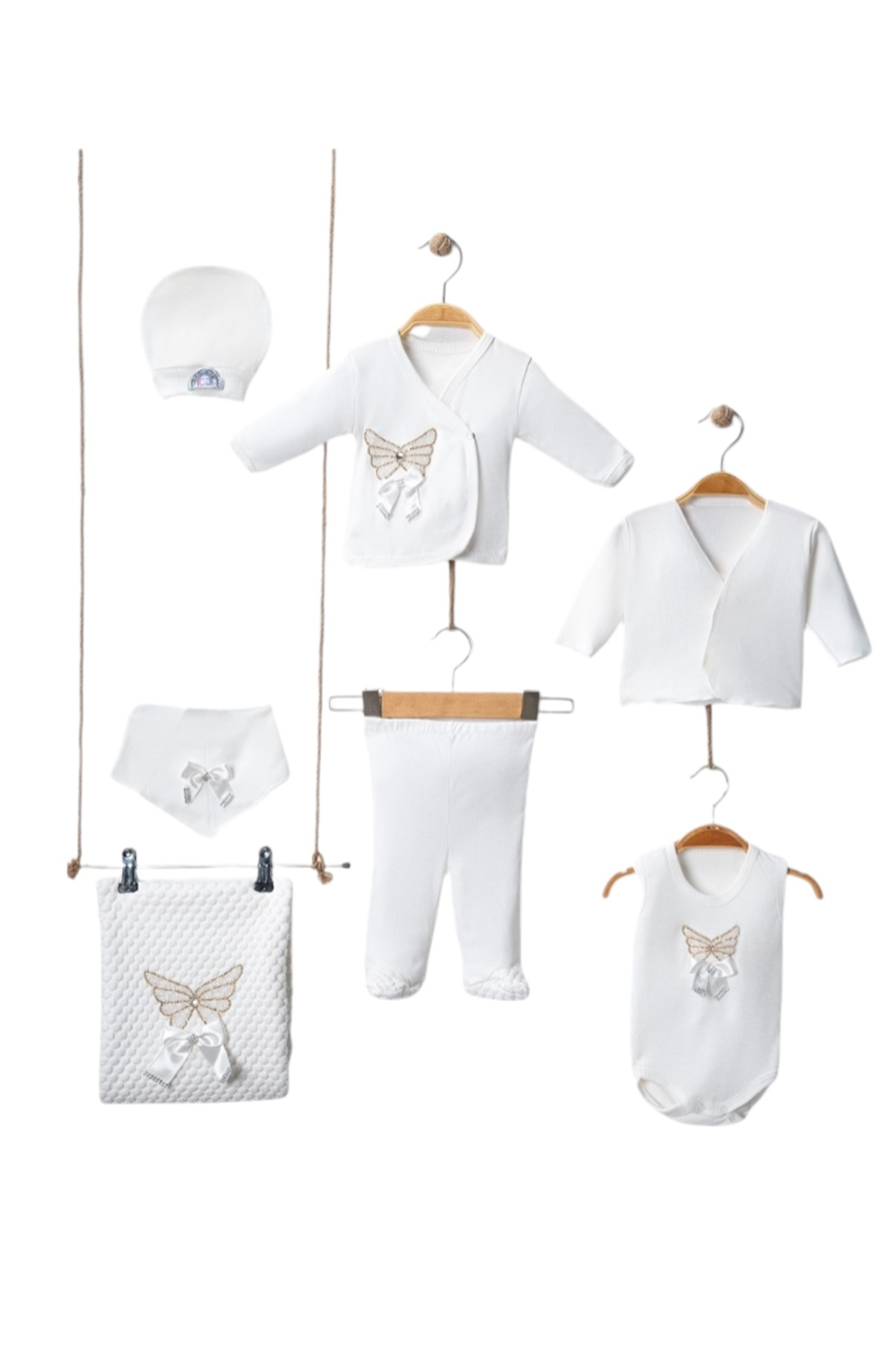 Diamondstar Kiz Bebek Takimi Hastane Çikişi Yenidoğan Set 10 Parça