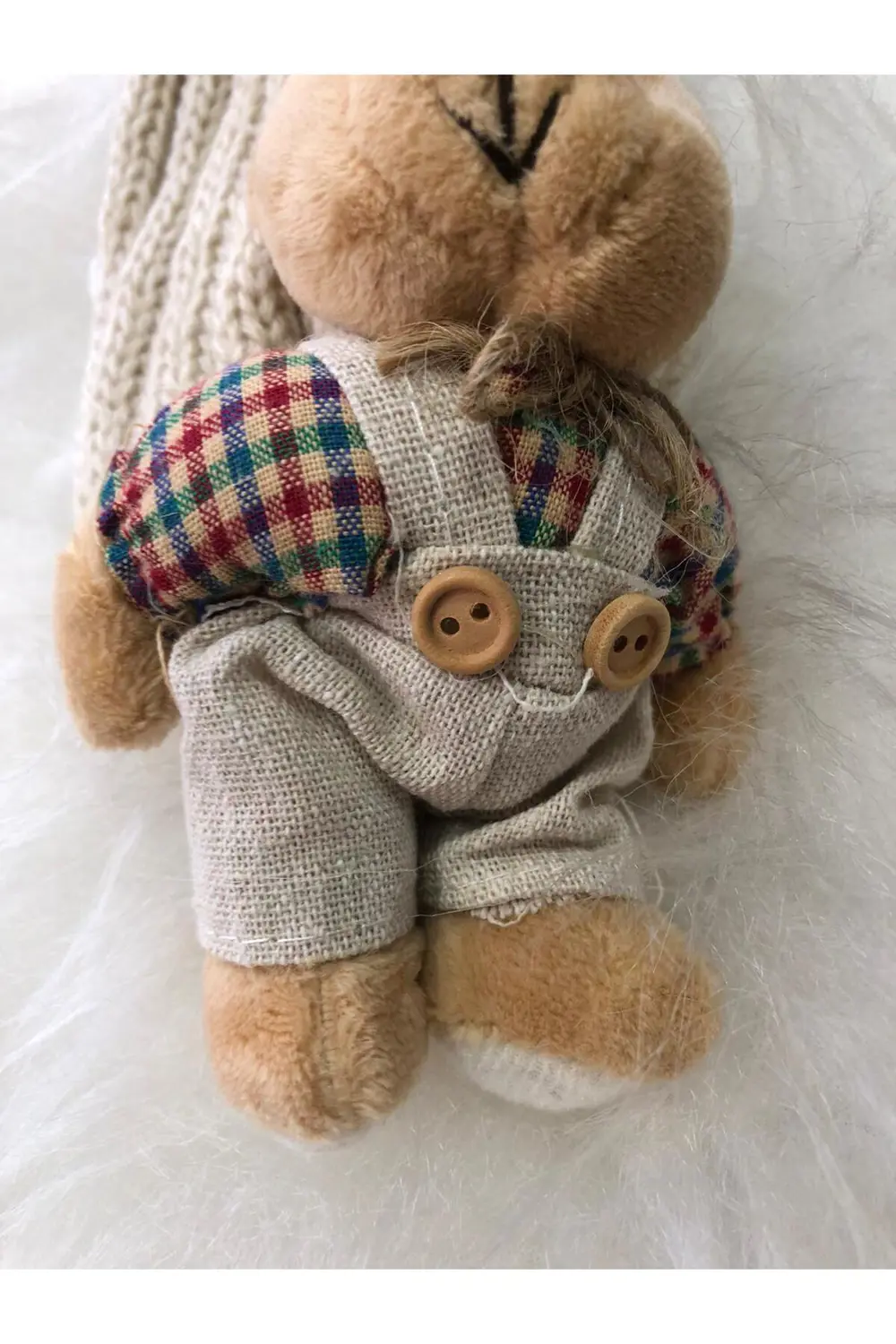 Kız Çocuk Ayıcıklı Atkı Bere Takımı 4/14 yaş