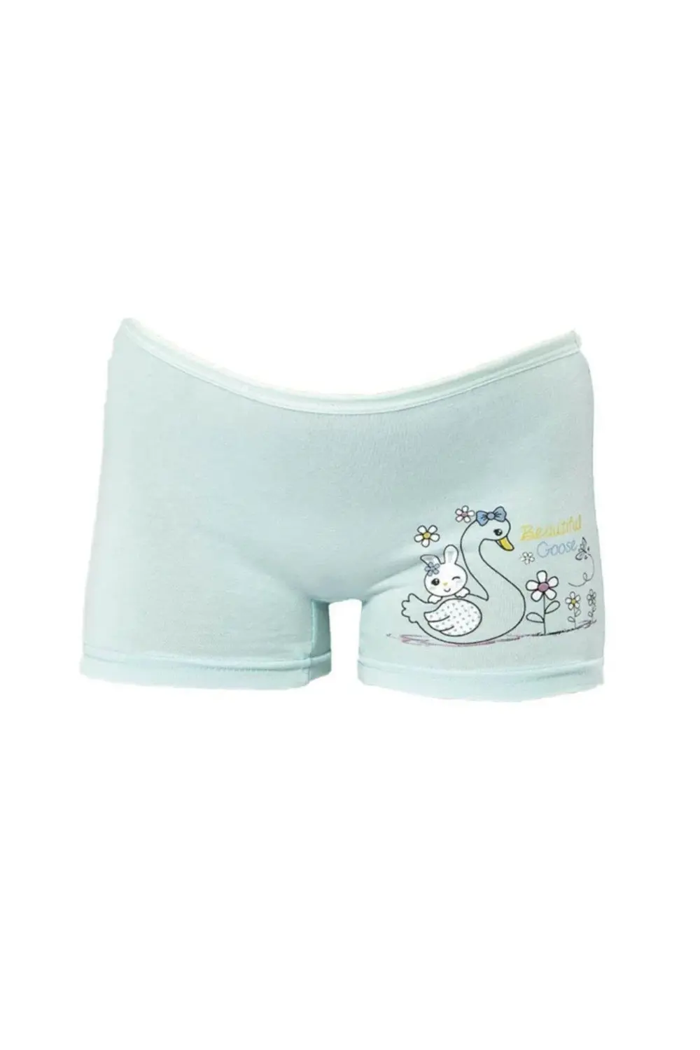 Kız Çocuk Baskılı Likralı Boxer 12 Adet - 3409