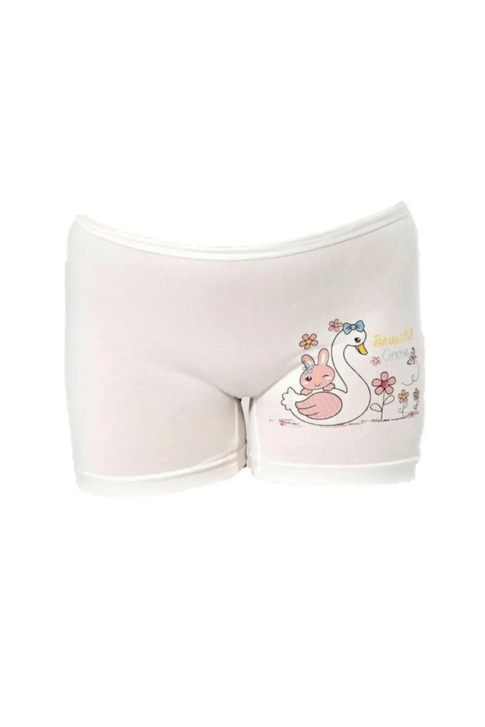 Kız Çocuk Baskılı Likralı Boxer 12 Adet - 3409