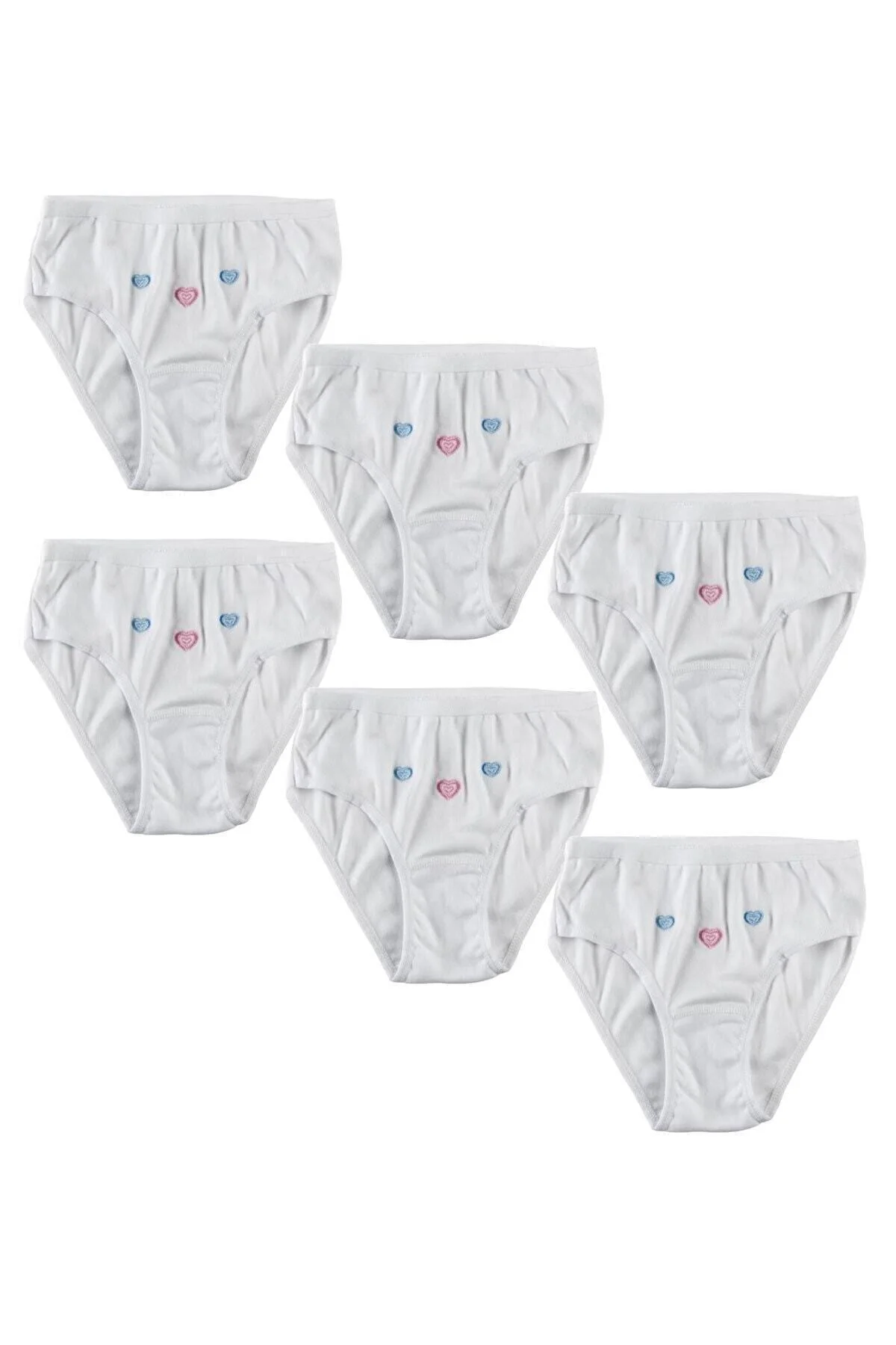 Kız Çocuk Beyaz Kuzey Underwear İnce Belli İşlemeli Bato (6'lı) 0821 Kız Çocuk Beyaz Kuzey Underwear İnce Belli İşlemeli Bato (6'lı) 0821