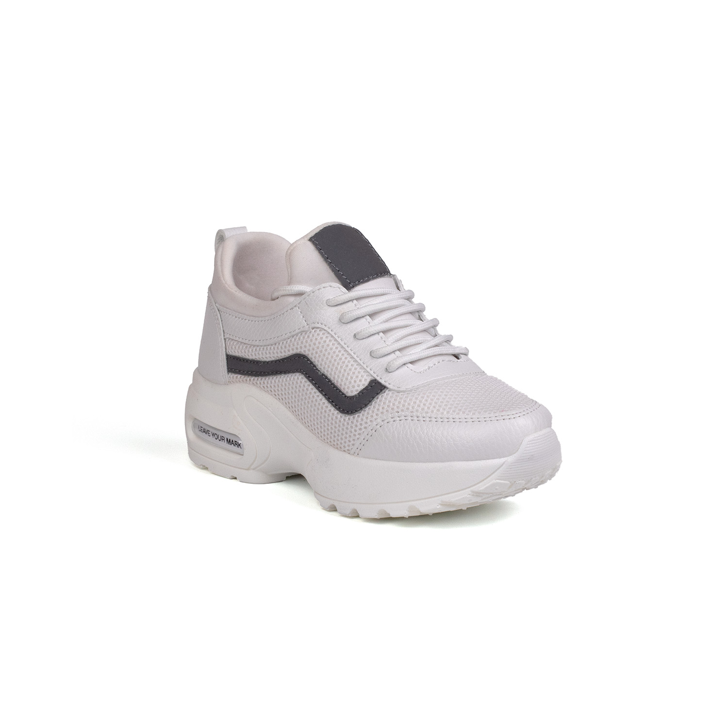 Kız Çocuk Beyaz Fileli Rahat Günlük Sneaker Nefes Alan Spor Ayakk