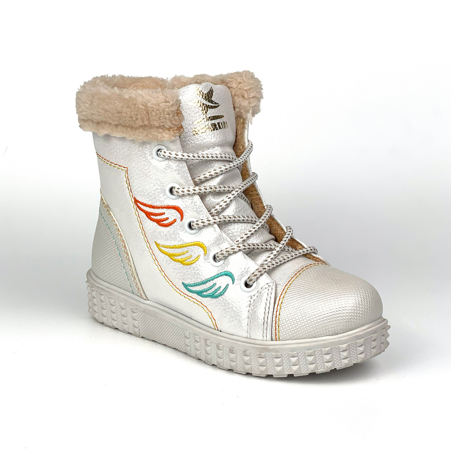 Kız Çocuk Beyaz İçi Kürklü Termo Taban Suya Soğuğa Dayanıklı Günl