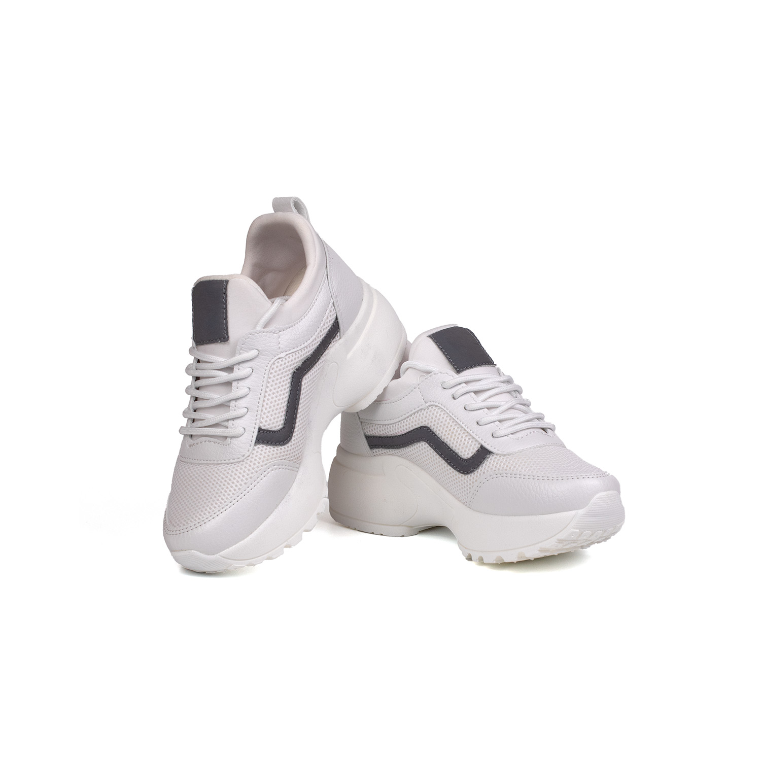 Kız Çocuk Beyaz Fileli Rahat Günlük Sneaker Nefes Alan Spor Ayakk