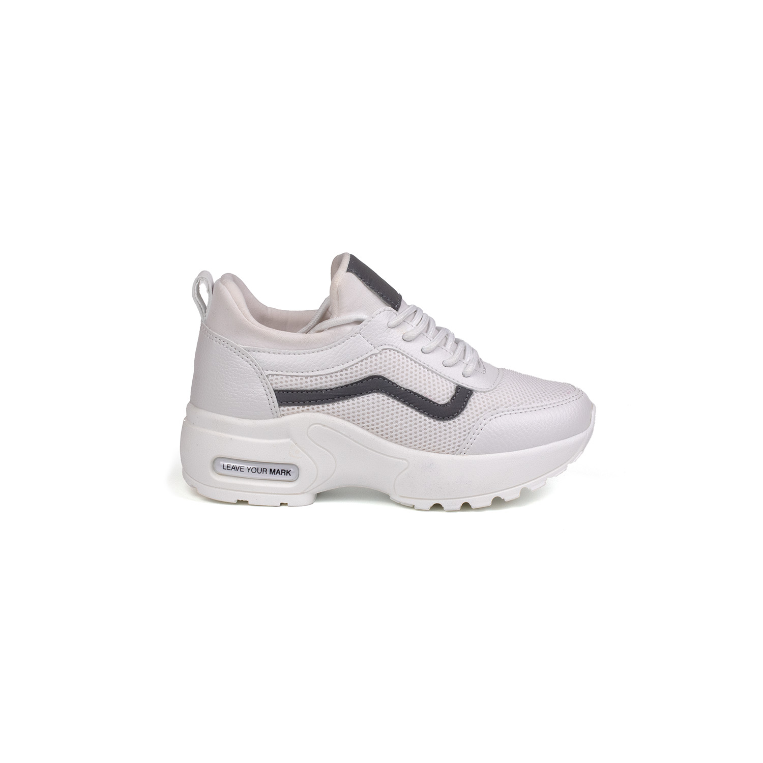 Kız Çocuk Beyaz Fileli Rahat Günlük Sneaker Nefes Alan Spor Ayakk