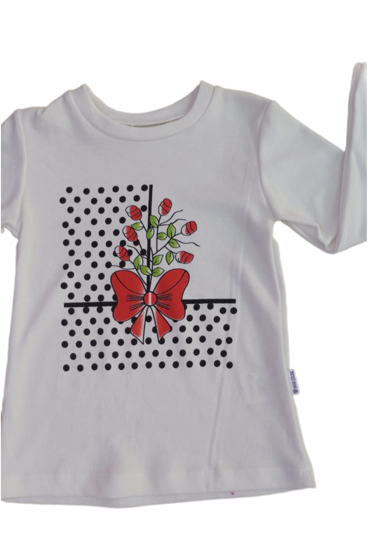 Kız Çocuk Bisiklet Yaka Baskılı Sweatshirt 2/5 yaş