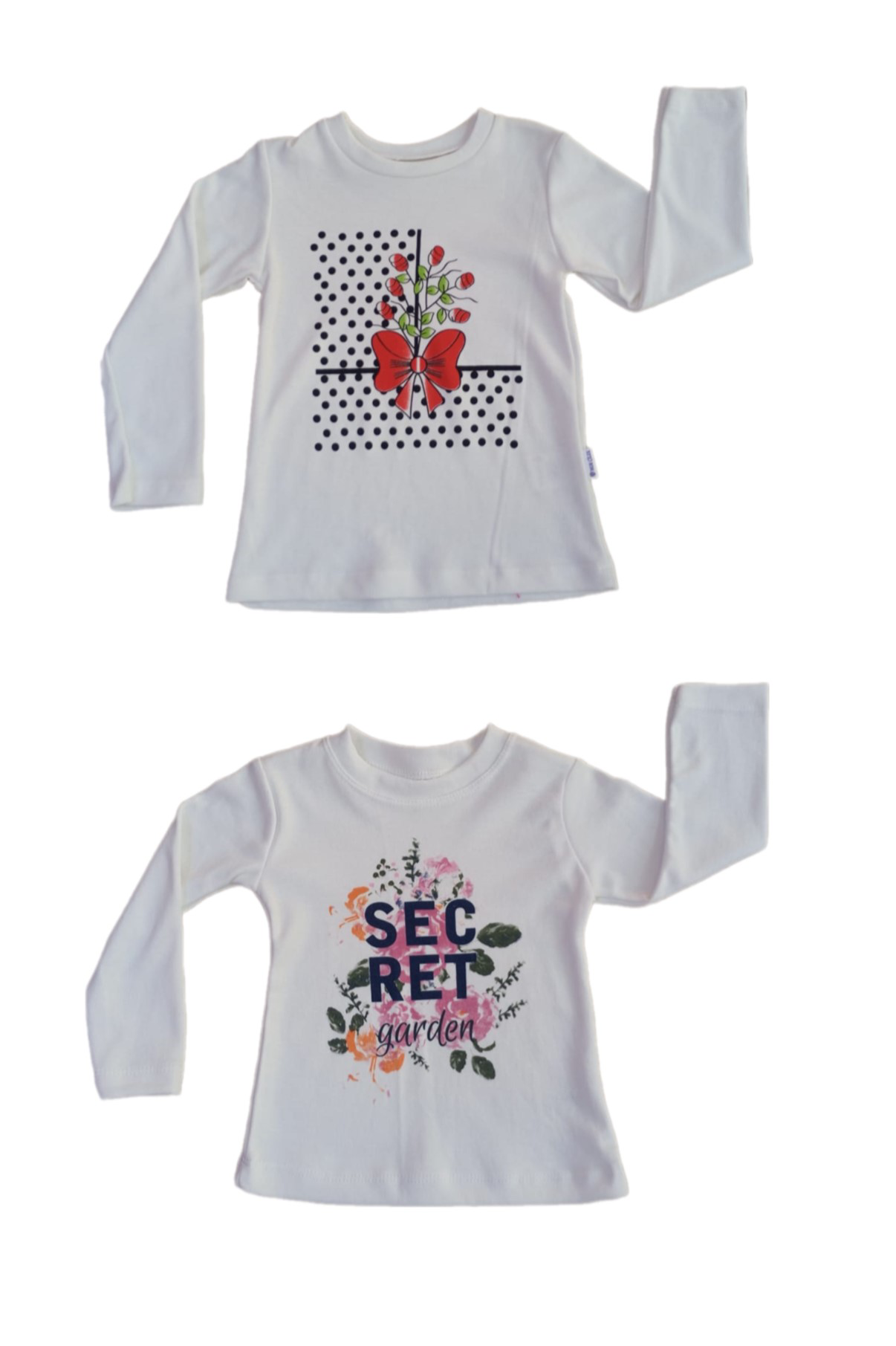 Kız Çocuk Bisiklet Yaka Baskılı Sweatshirt 2/5 yaş