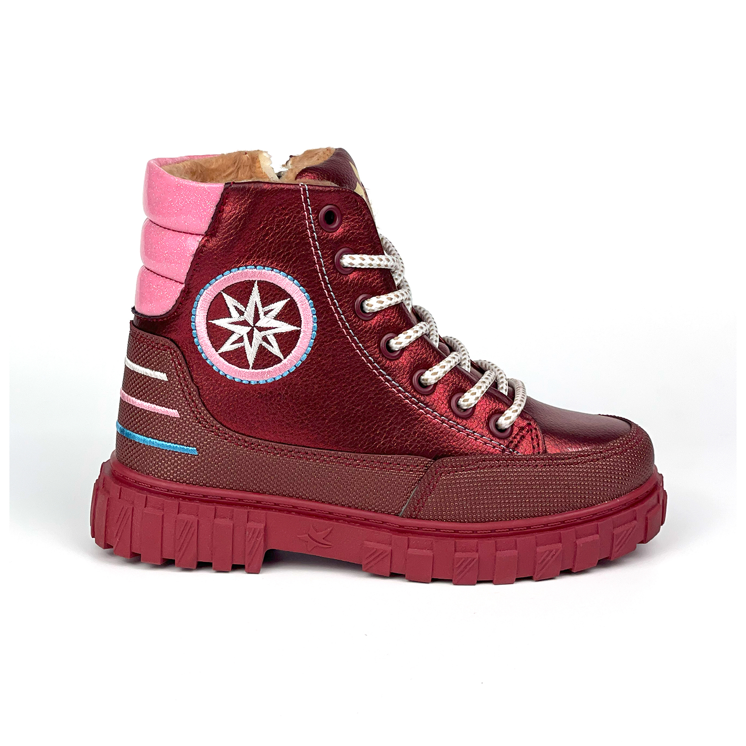 Kajila Kız Çocuk Bordo İçi Kürklü Termo Taban Suya Soğuğa Dayanıklı Günl