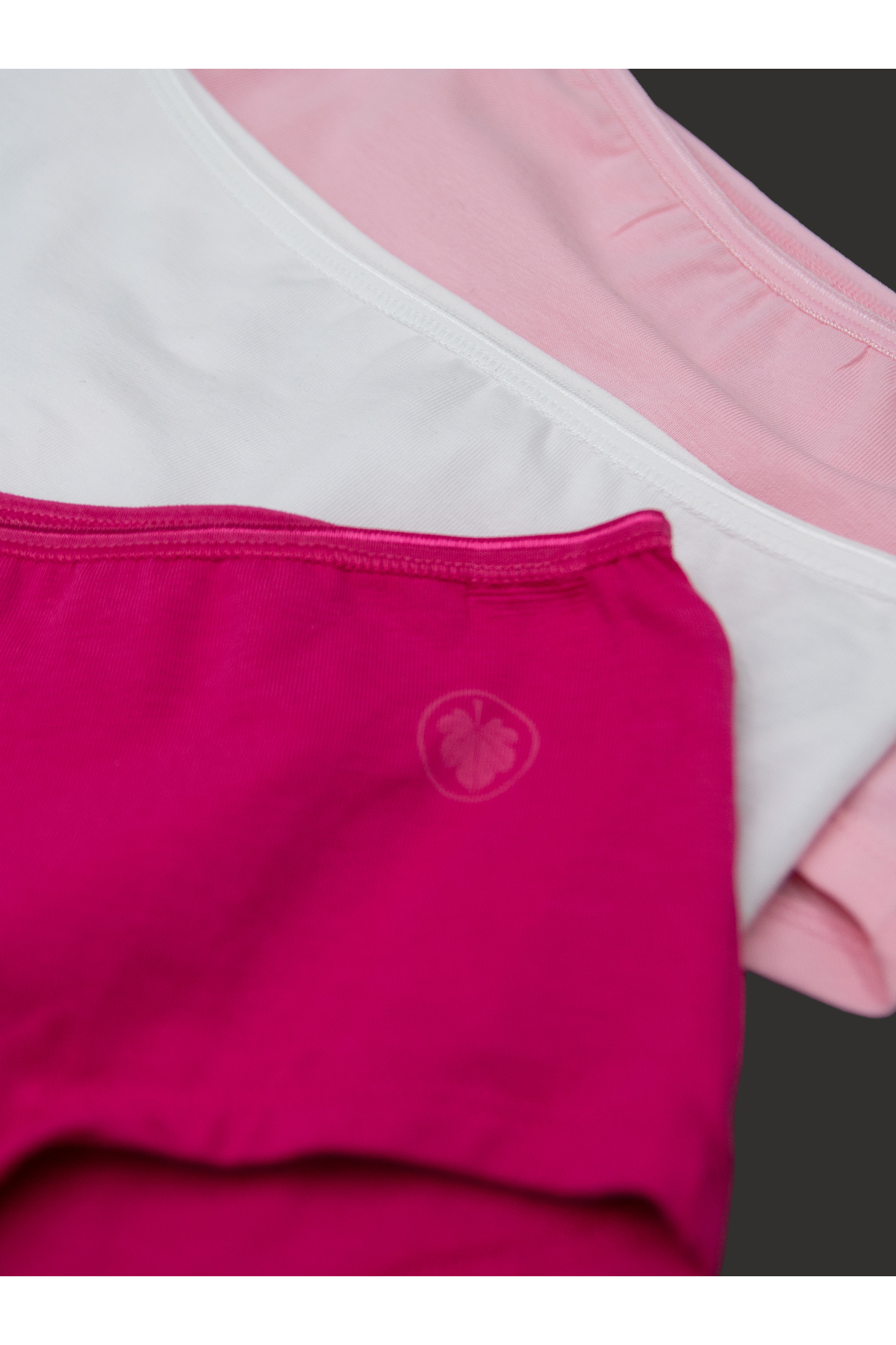 Blackspade Kız Çocuk Boxer 3Lü Paket 1295 - Fuşya Pembe Beyaz