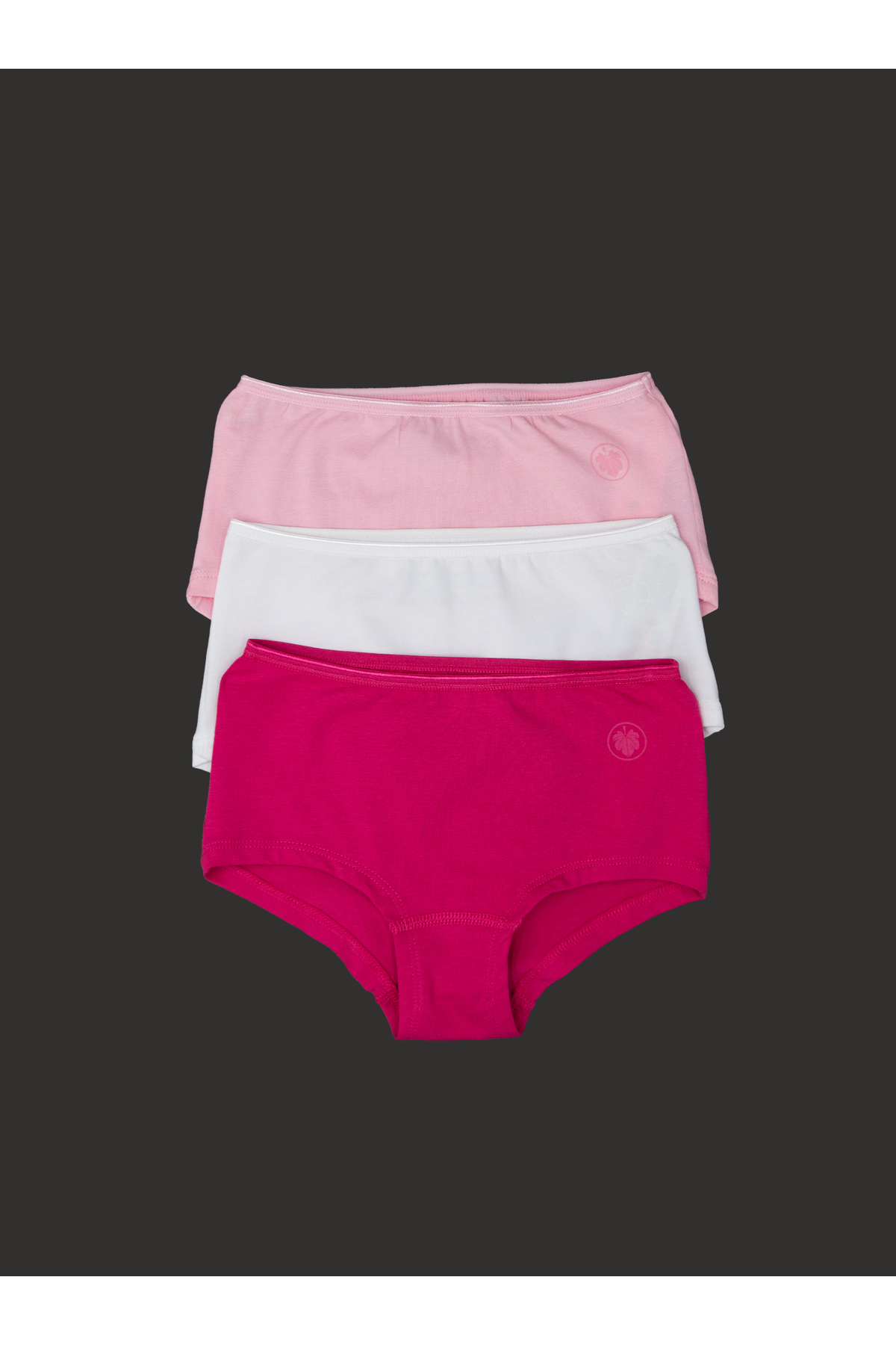 Blackspade Kız Çocuk Boxer 3Lü Paket 1295 - Fuşya Pembe Beyaz