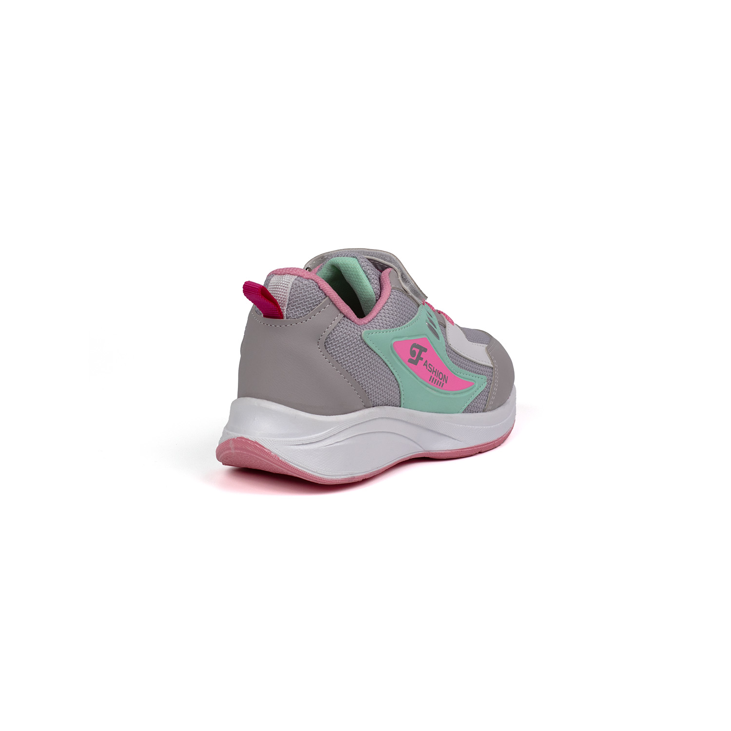 Kız Çocuk Buz Yeşili Cırtlı Bağcıklı Sneaker Günlük Rahat Spor Ay