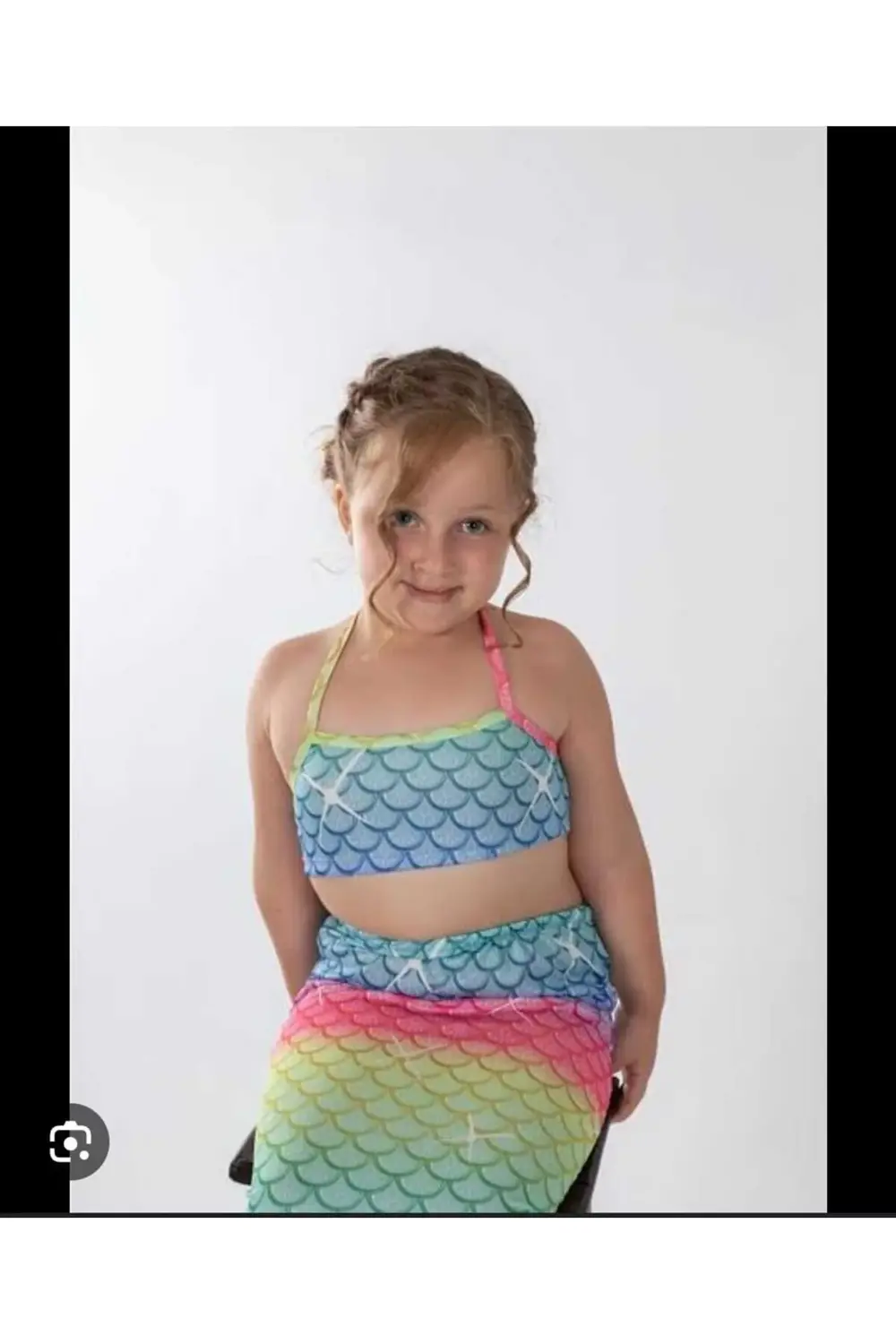 Kız Çocuk Deniz Kızı Mayo Kostüm