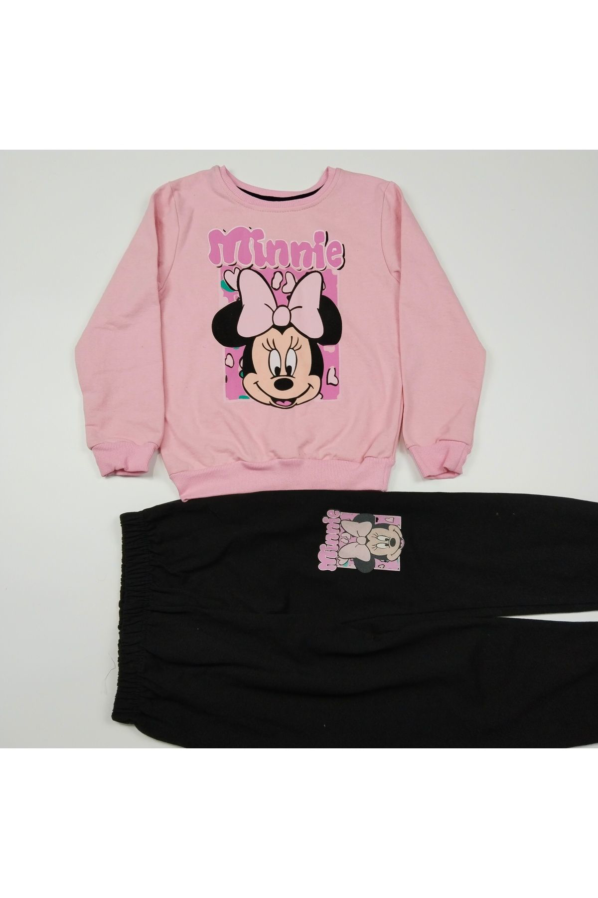 Kız çocuk desenli 2 li alt üst takım