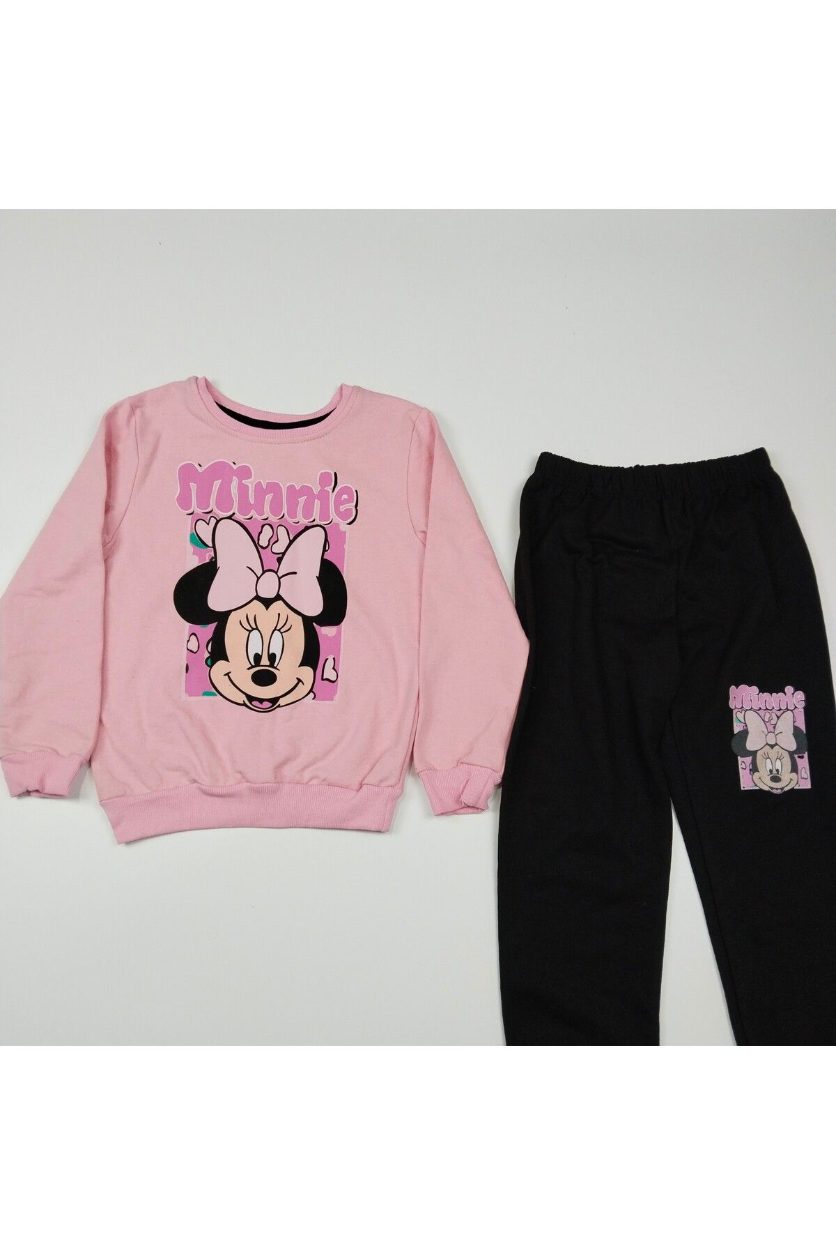 Kız çocuk desenli 2 li alt üst takım