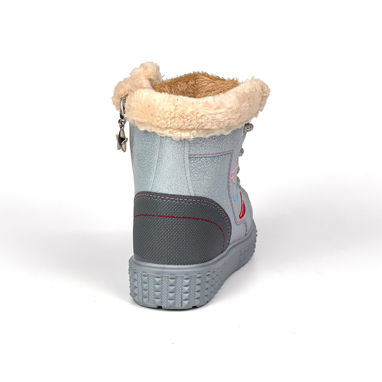 Kajila Kız Çocuk Gümüş İçi Kürklü Termo Taban Suya Soğuğa Dayanıklı Günl