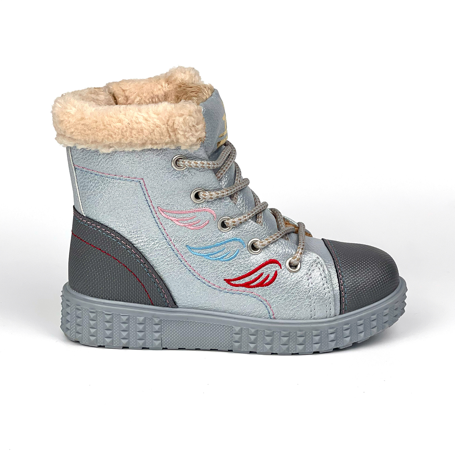 Kajila Kız Çocuk Gümüş İçi Kürklü Termo Taban Suya Soğuğa Dayanıklı Günl