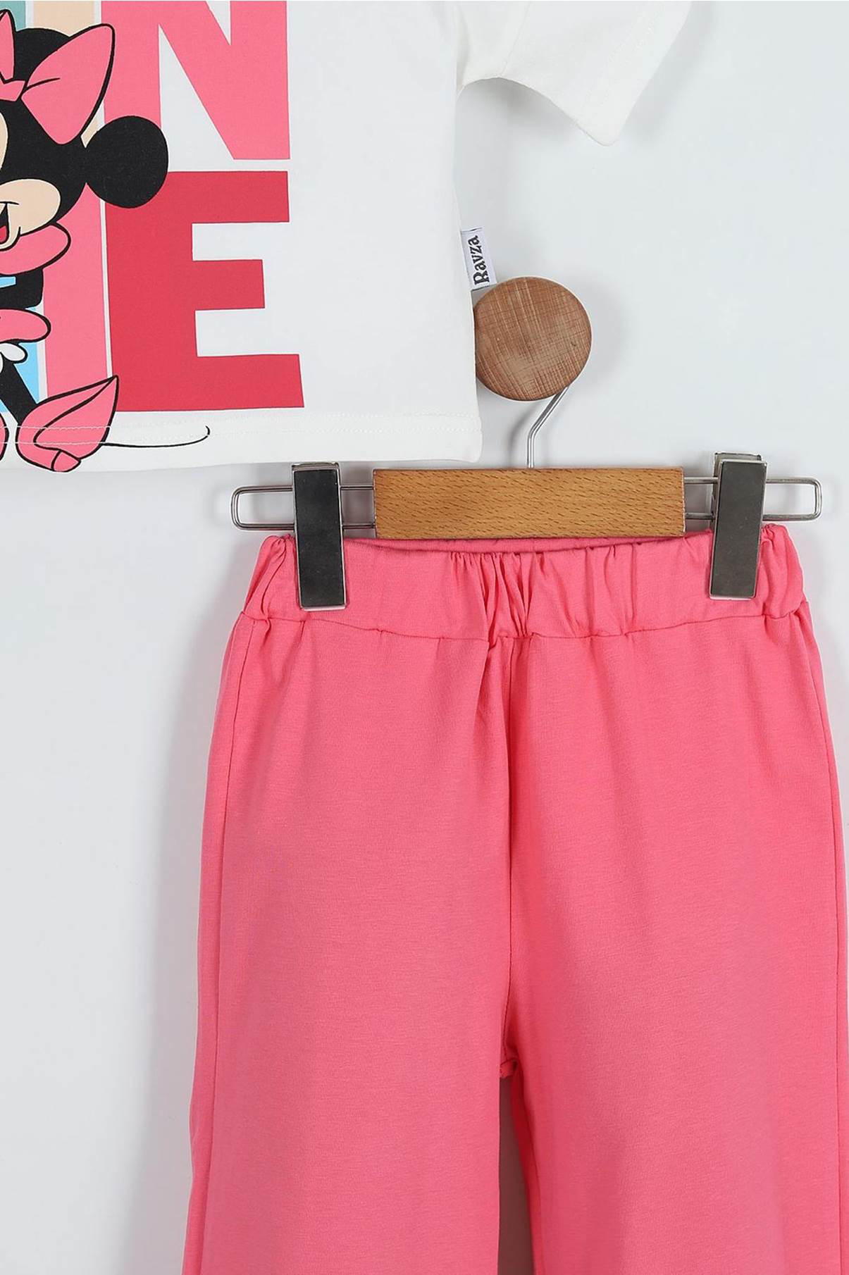 Kız Çocuk  Karekter  Baskılı Bisiklet Yaka 2/8 yaş Takımı