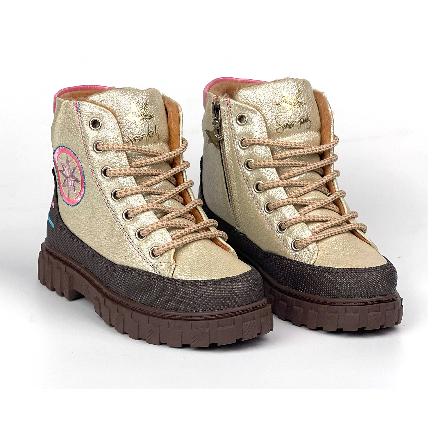 Kajila Kız Çocuk Krem Kahve İçi Kürklü Termo Taban Suya Soğuğa Dayanıklı